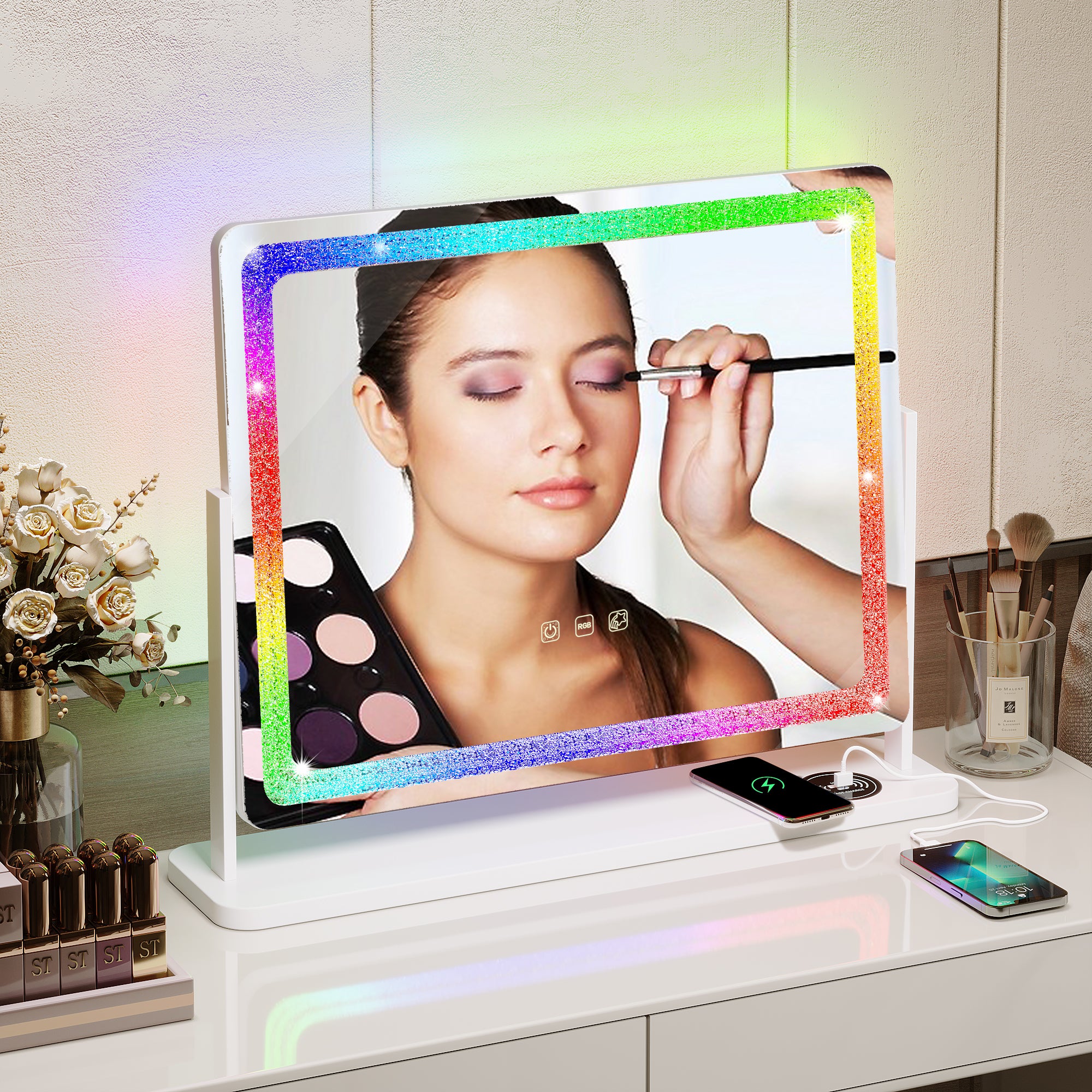 Vanity Mirror with 7 Static+Dynamic Mode Lights