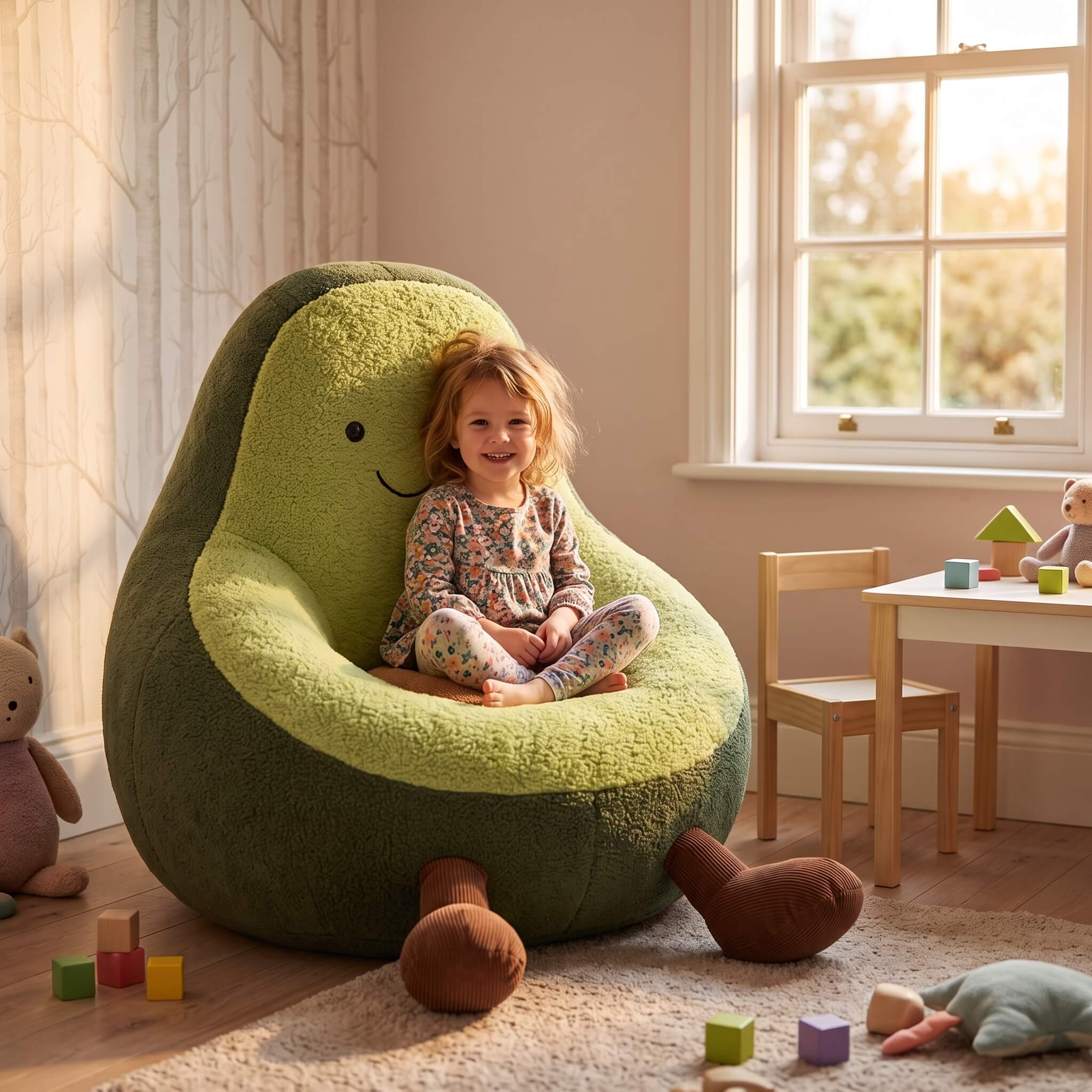 Cute Avocado Hug Chair