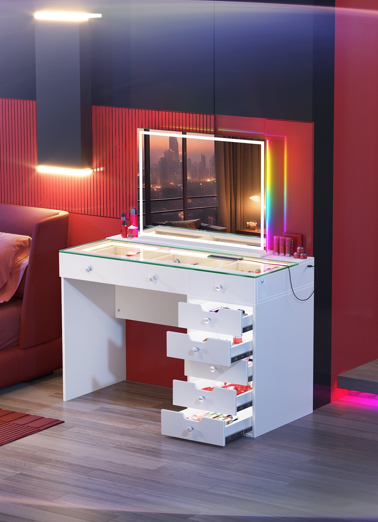 Quality Diana 8-Drawer Vanity | Professional Beauty Storage