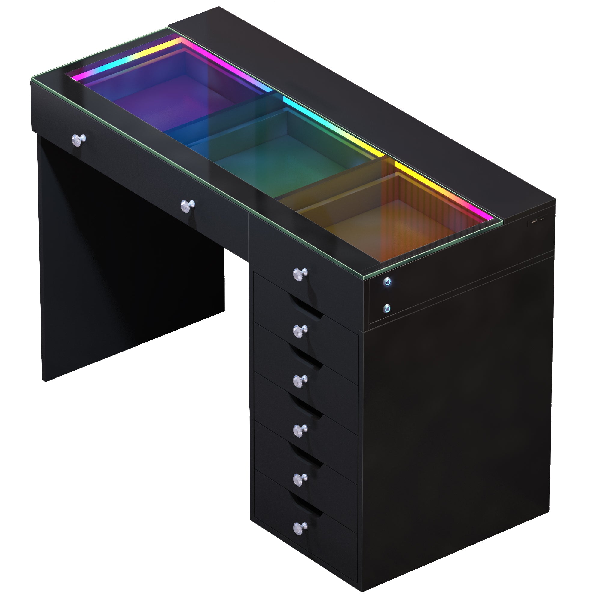 VANITII Diana Vanity Desk Pro- 8 Storage Drawers