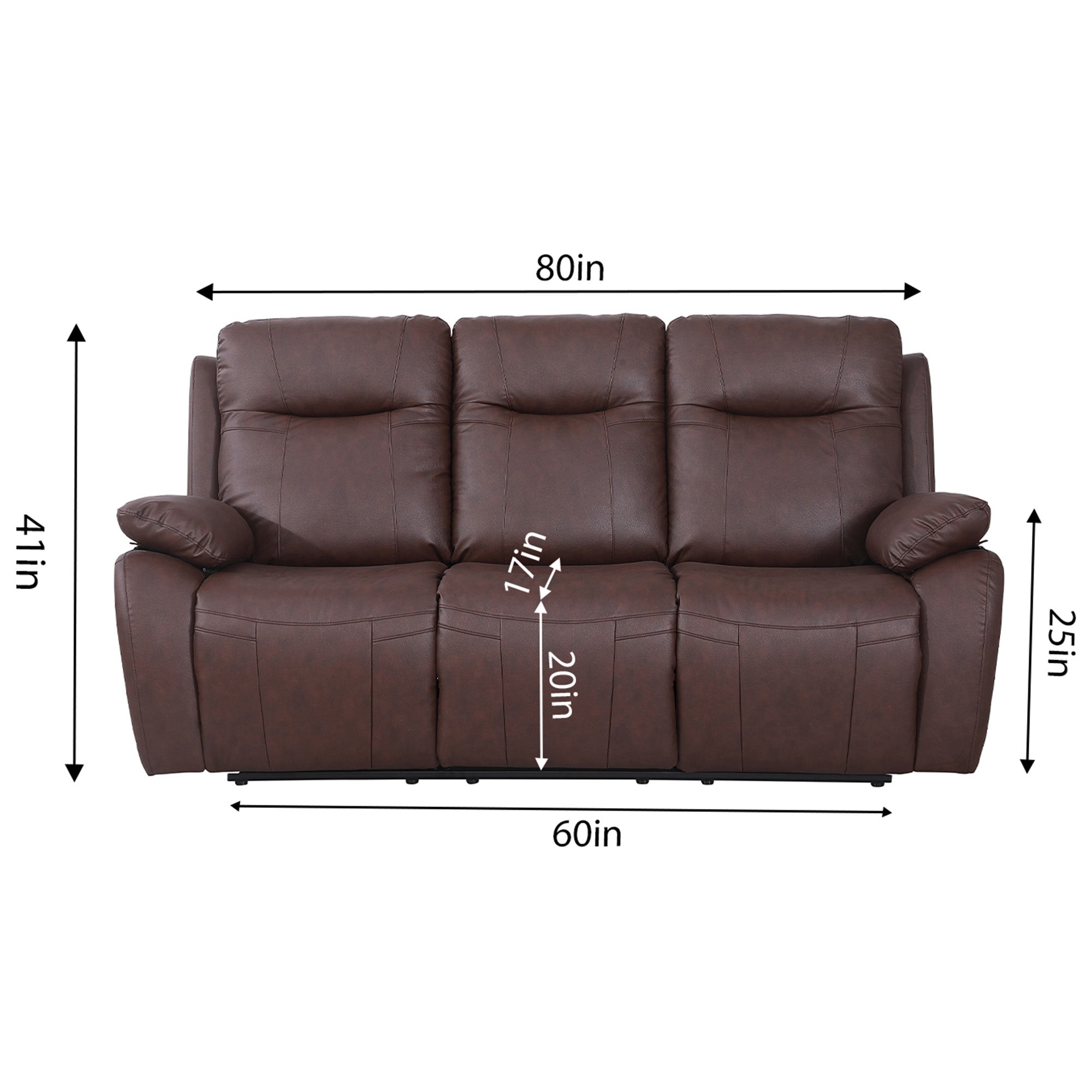 Evian Manual Recliner Sofa