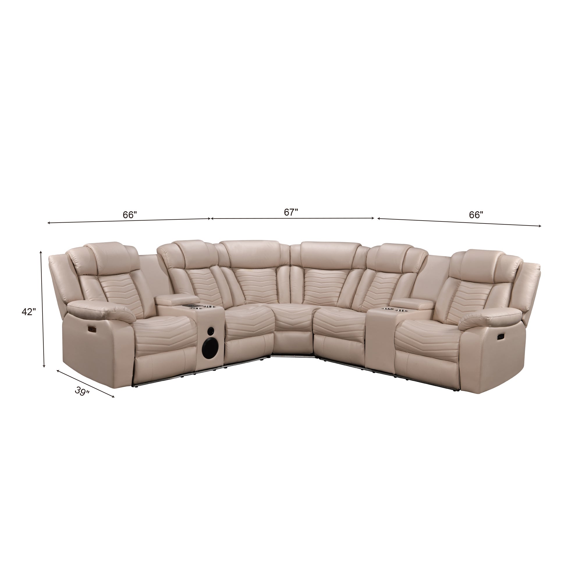Power Recliner Sectional MC2935