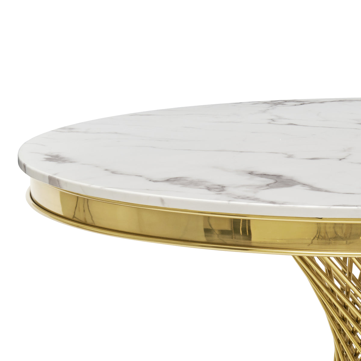 Durable Dining Table with Marble Top