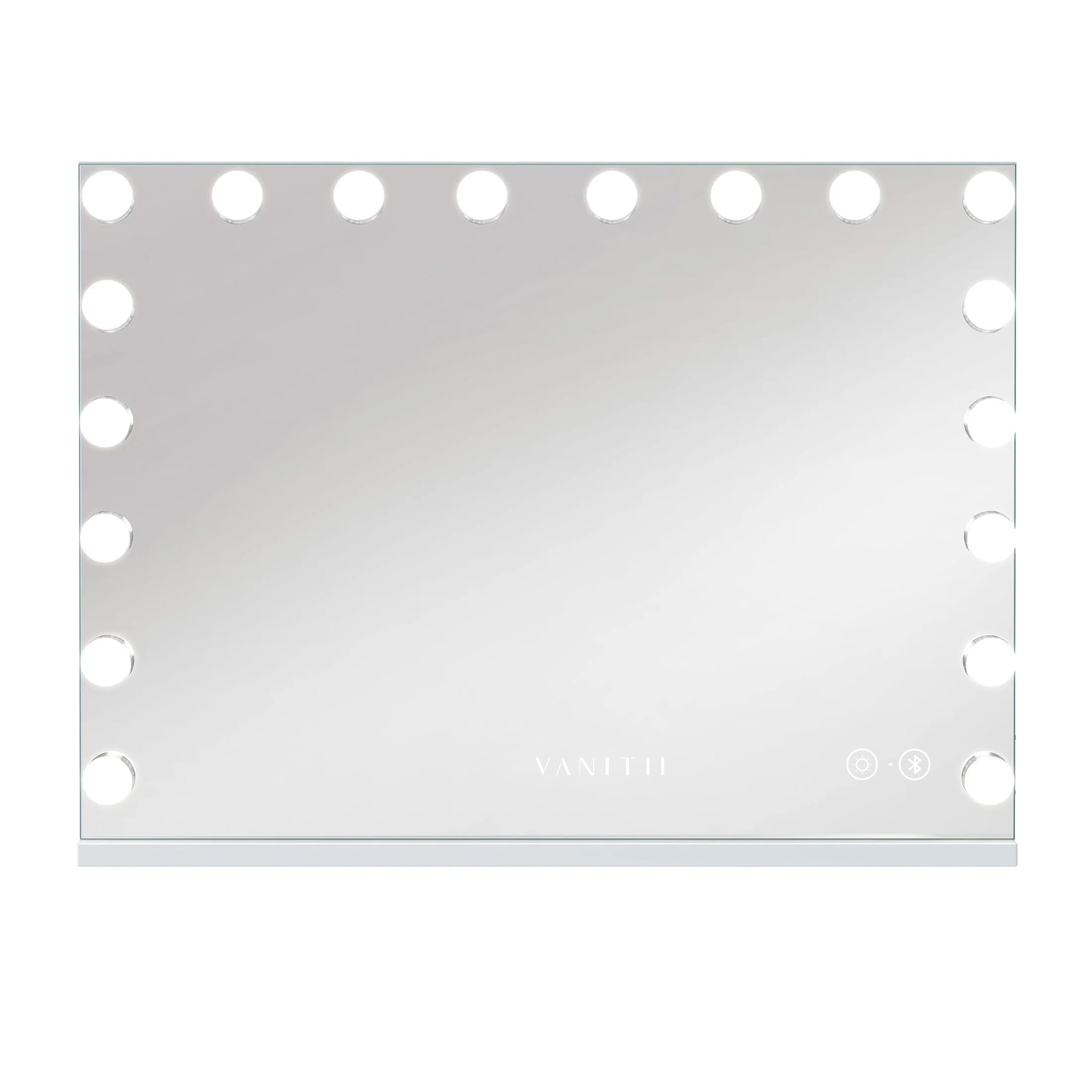 VANITII Mary Hollywood Vanity Mirror Pro with Bluetooth XXXL - 18 Dimmable LED Bulbs