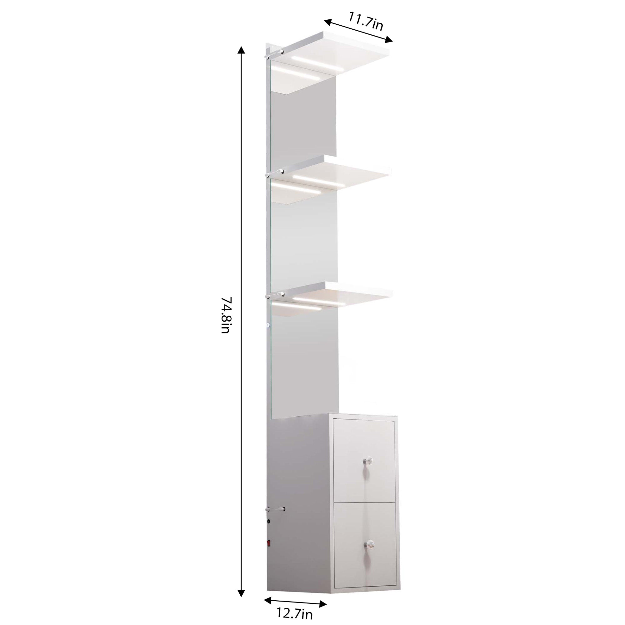 VANITII Display Shelves with Led Light