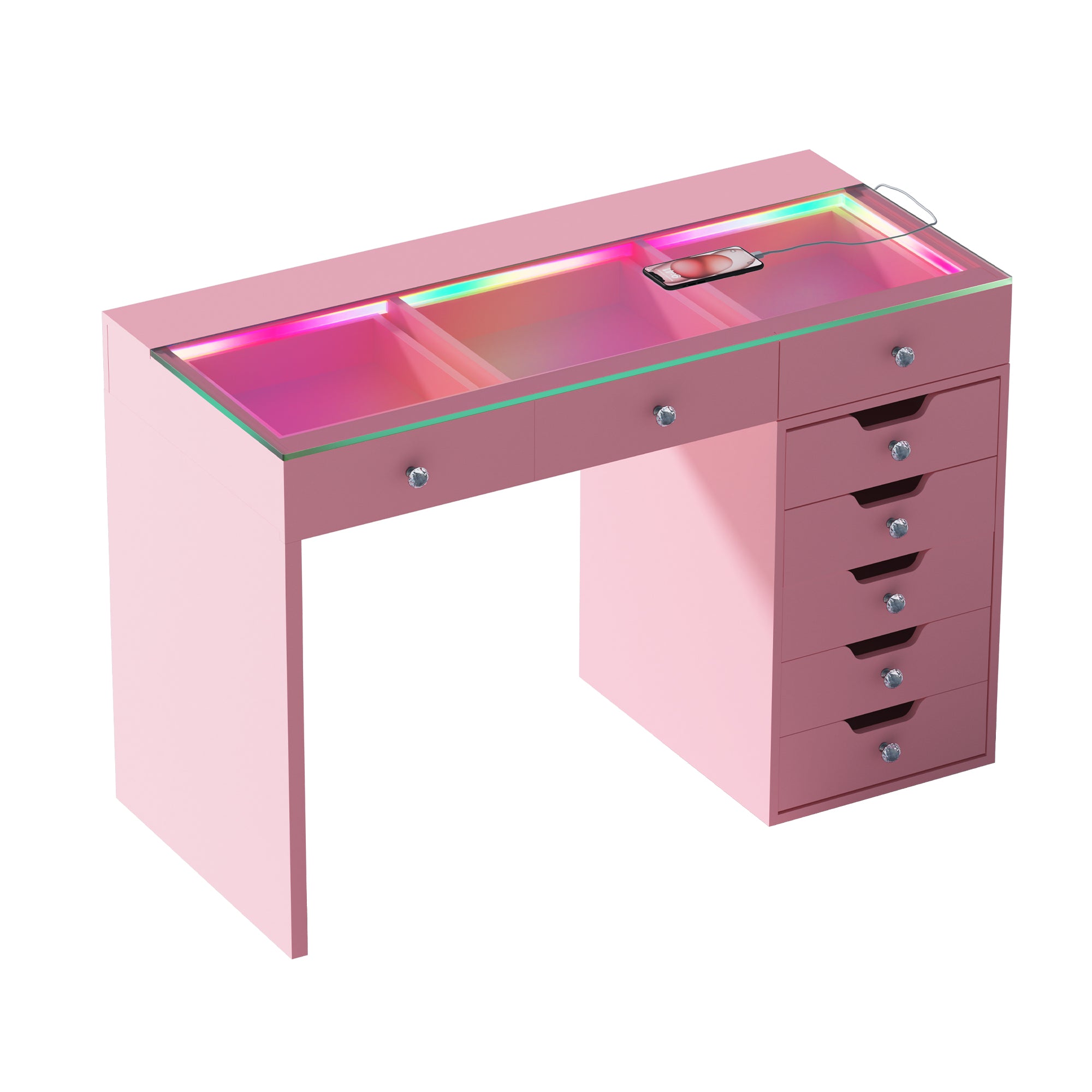 VANITII Diana Vanity Desk Pro- 8 Storage Drawers