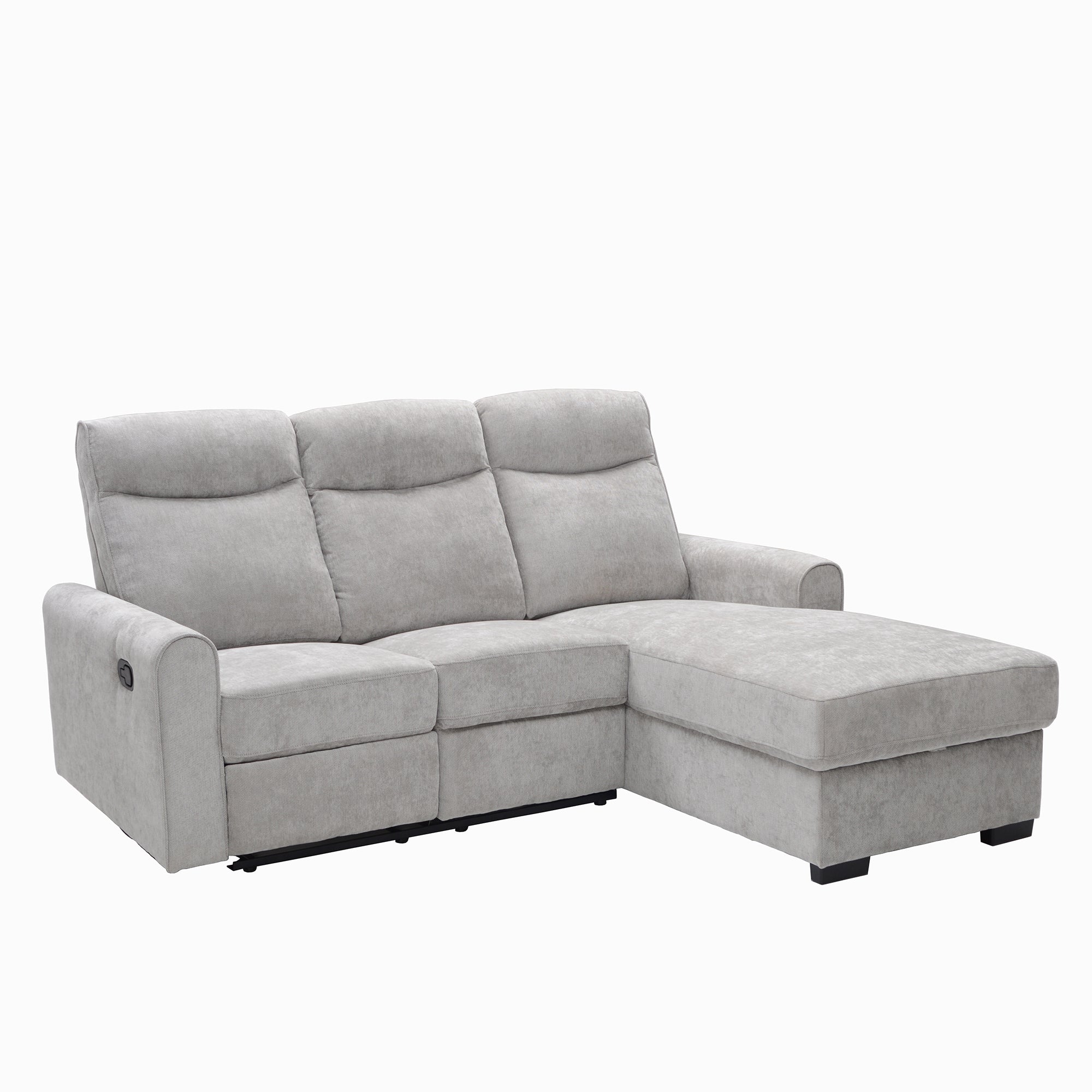 L-Shape recliner with storage