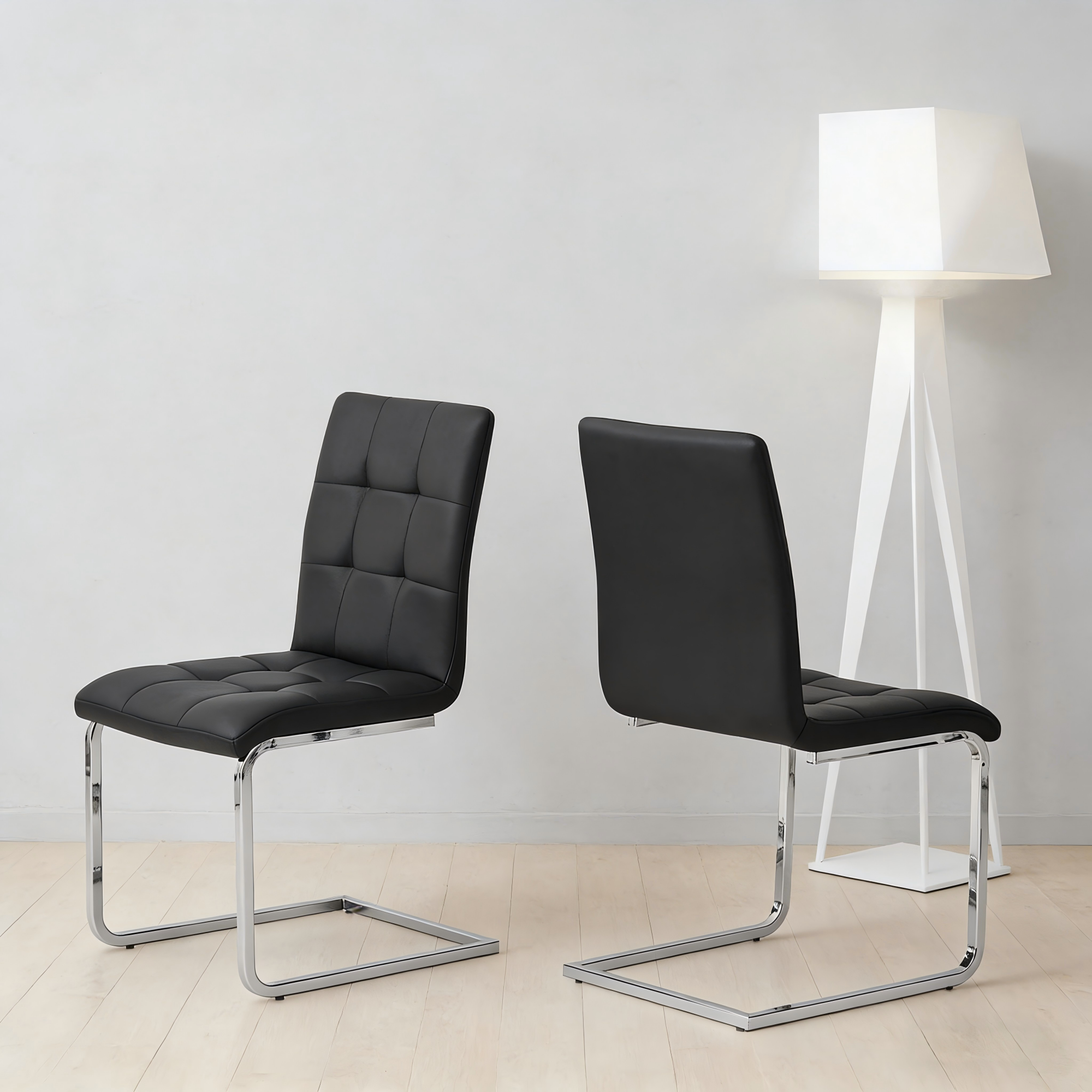 C-frame Design Side Chair
