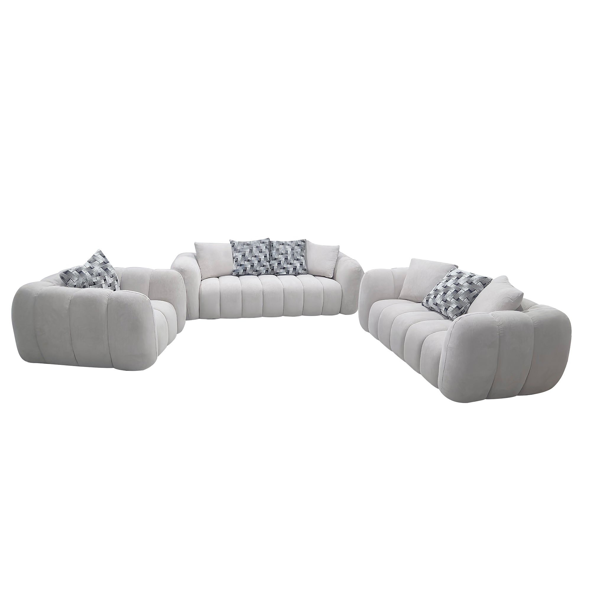 100% Polyester sectional