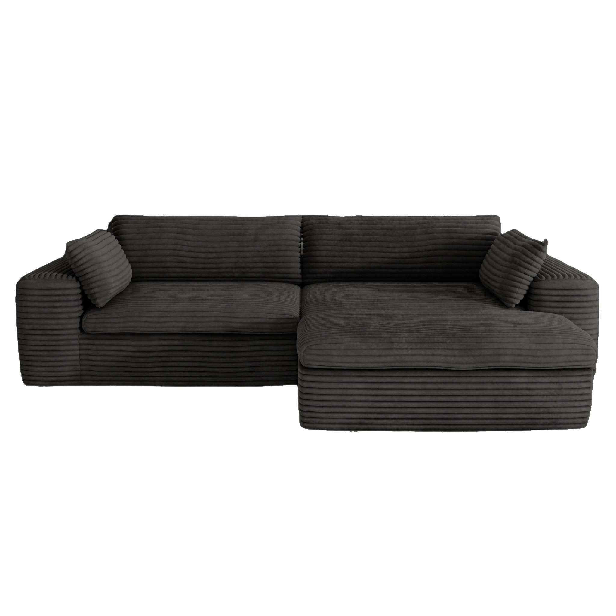 L shape Modular Sectional Sofa, Compressed Sectional Sofa, Compressed Sofa Couch Space-Efficient Design-Grey
