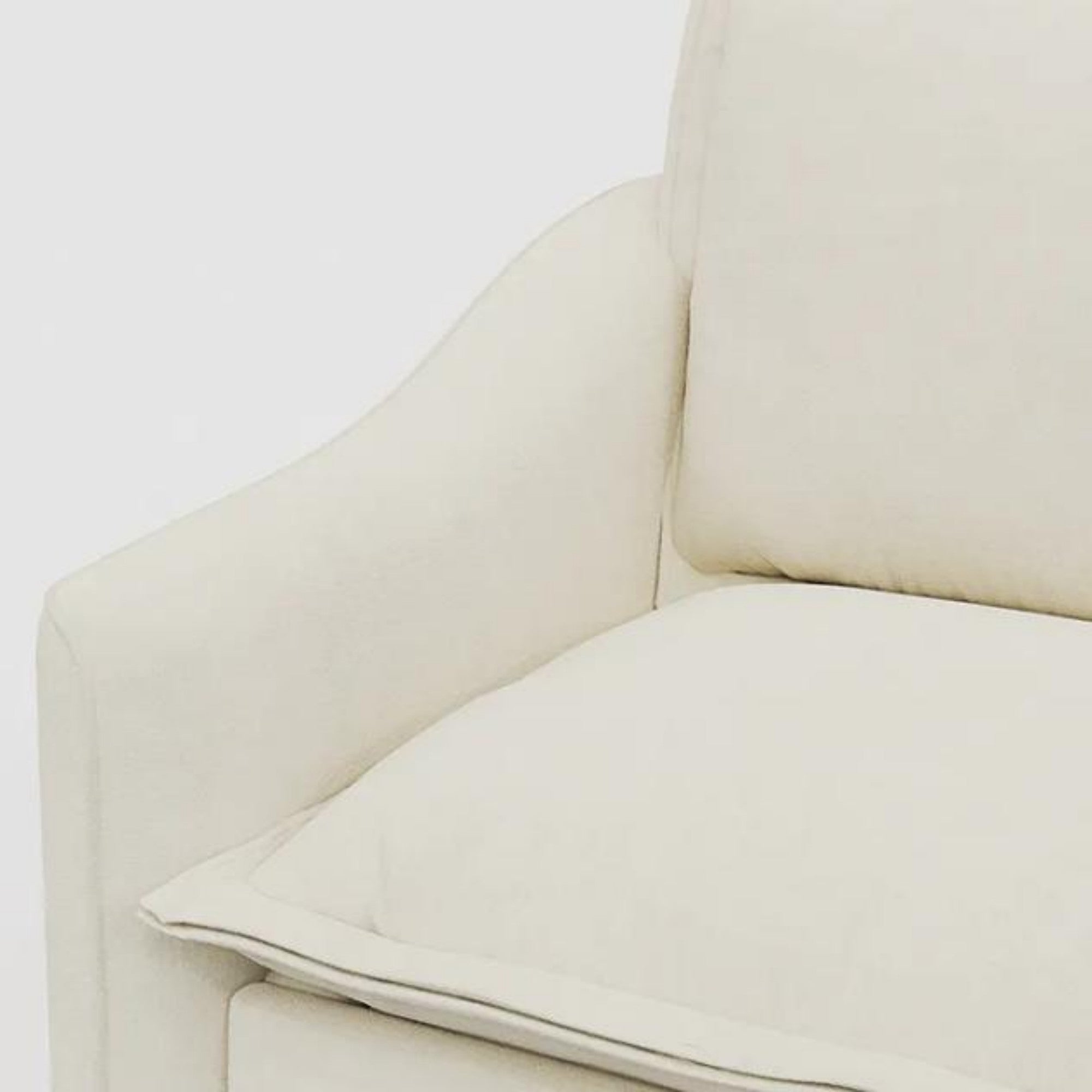Haven 2-Seater Power Reclining Loveseat, Cream Cloud-Like Fabric Modern Living Room Furniture