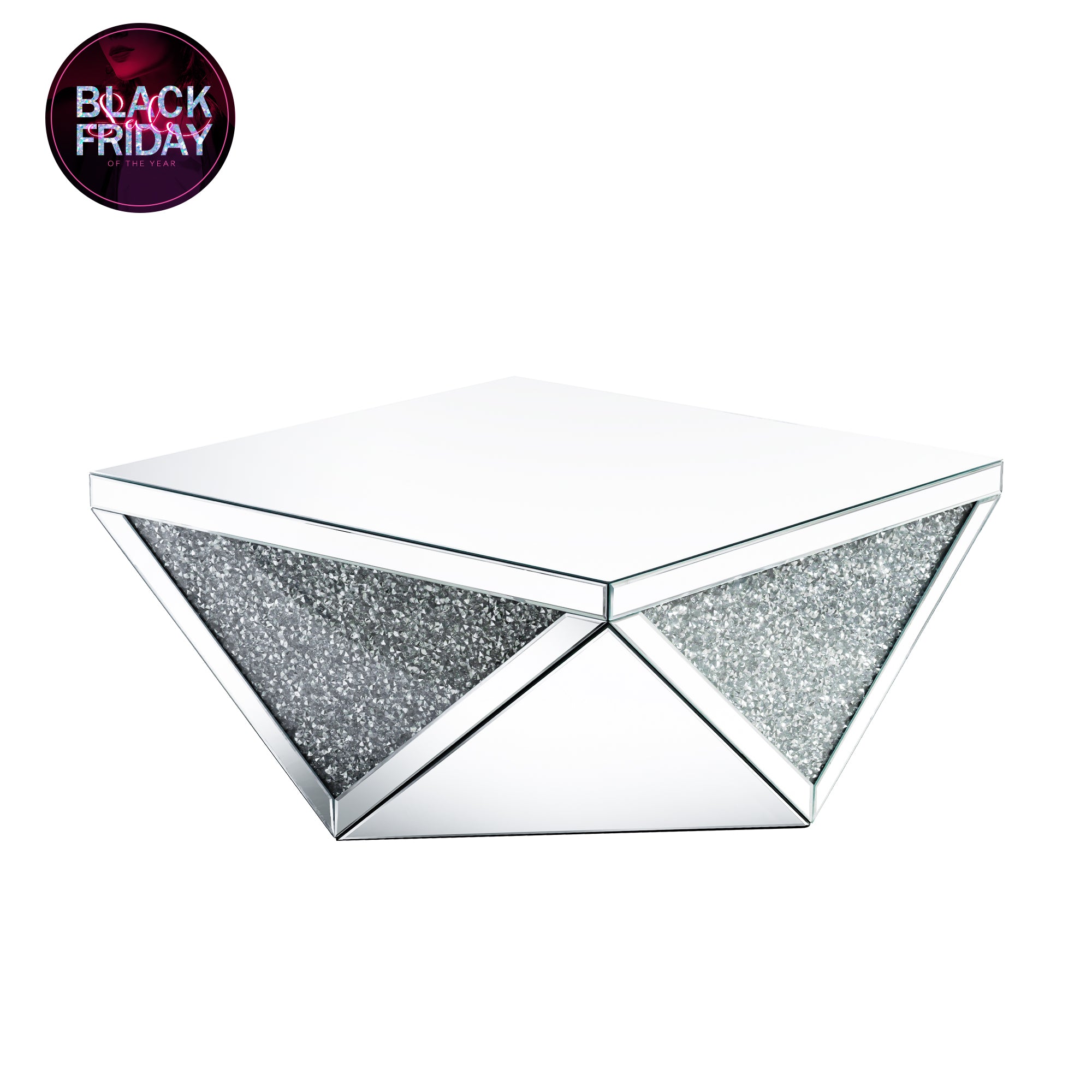 VANITII Crushed Diamond Coffee Table