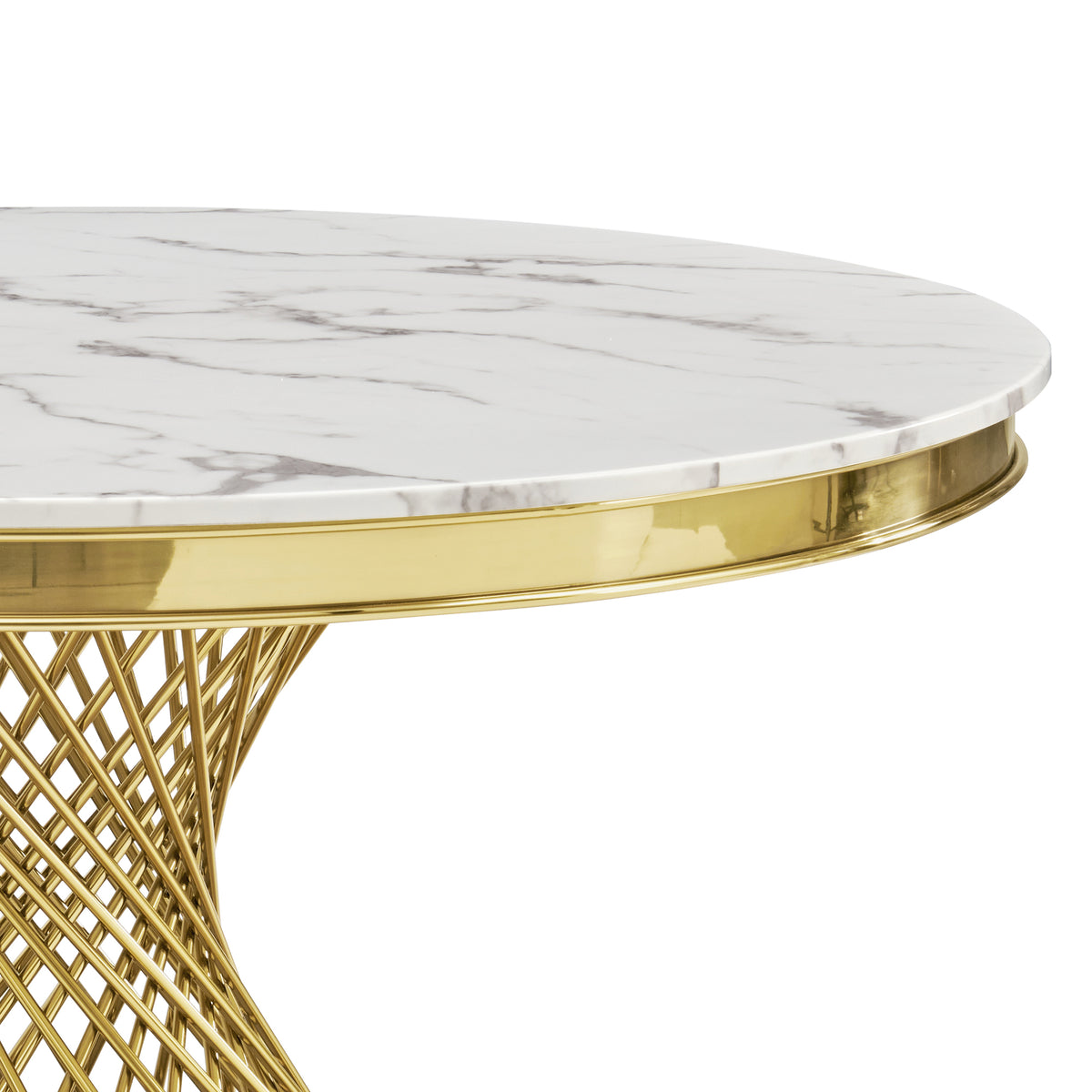 Durable Dining Table with Marble Top