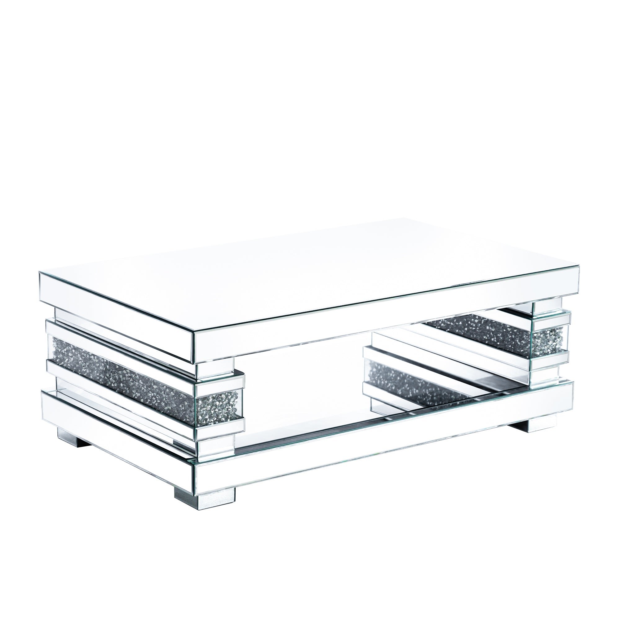 VANITII Mirrored Coffee Table