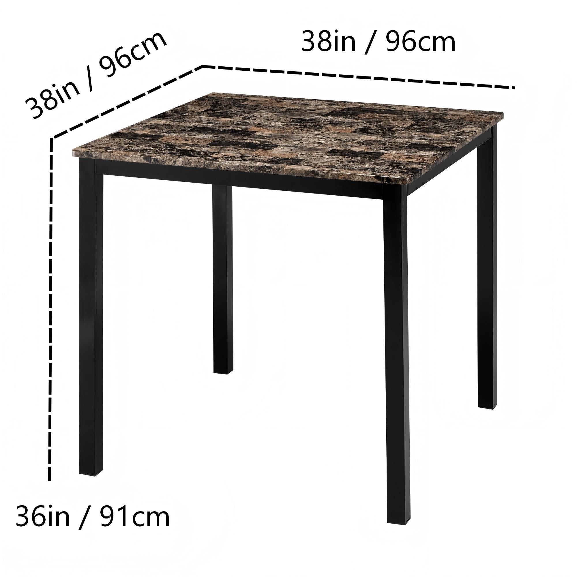 5 Piece Counter Height Metal Dining Set