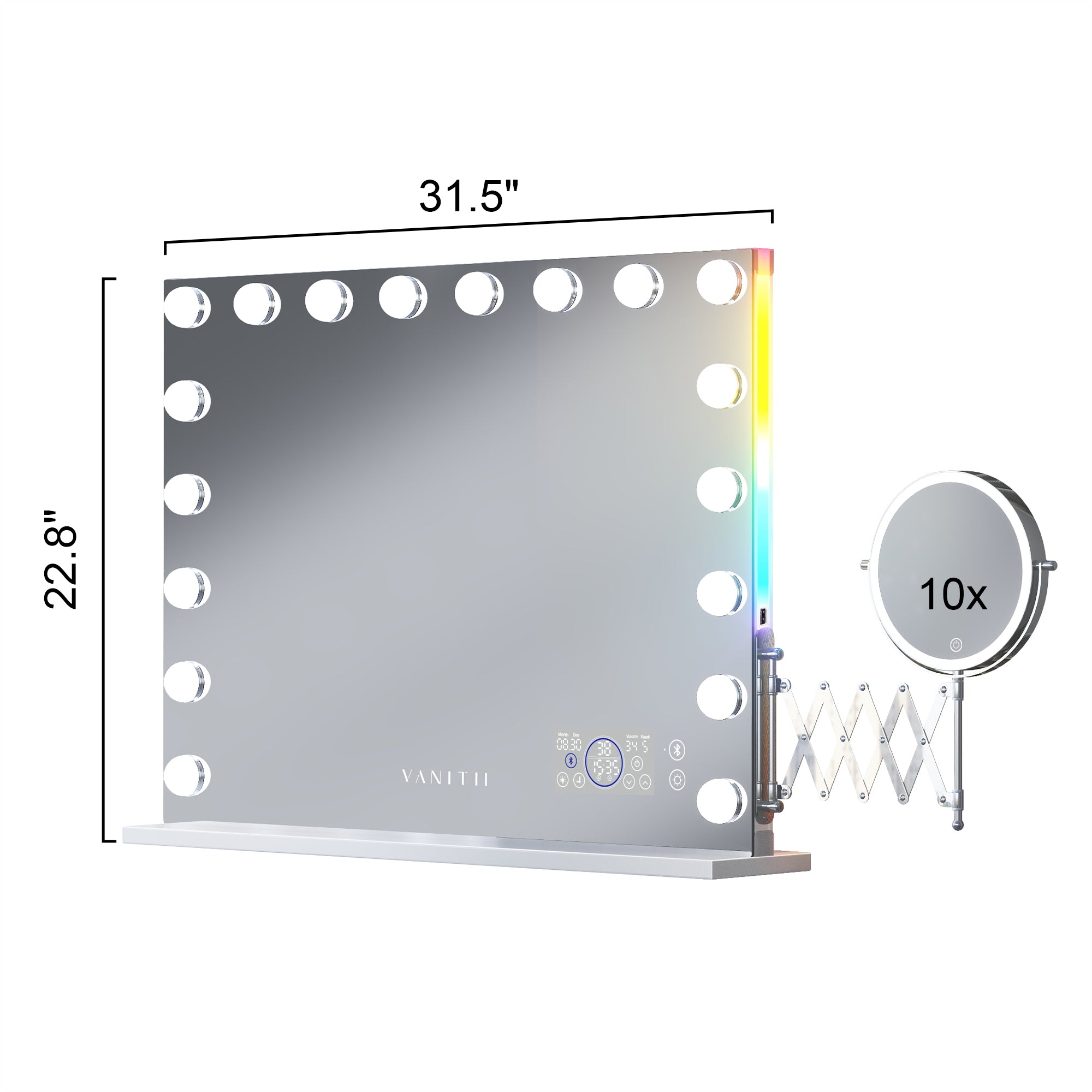 New Release! VANITII Hollywood 18/20 Bulbs Light Mirror with Bluetooth