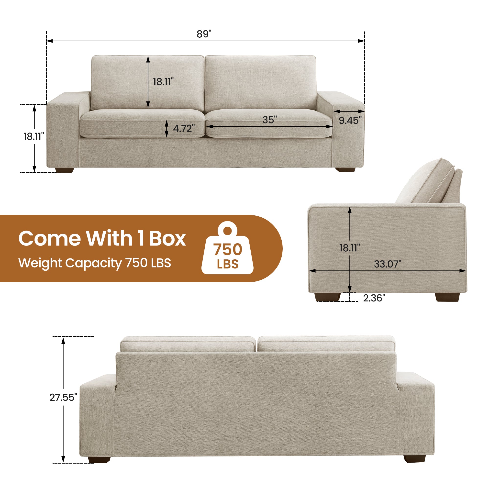 Three Seater Sofa