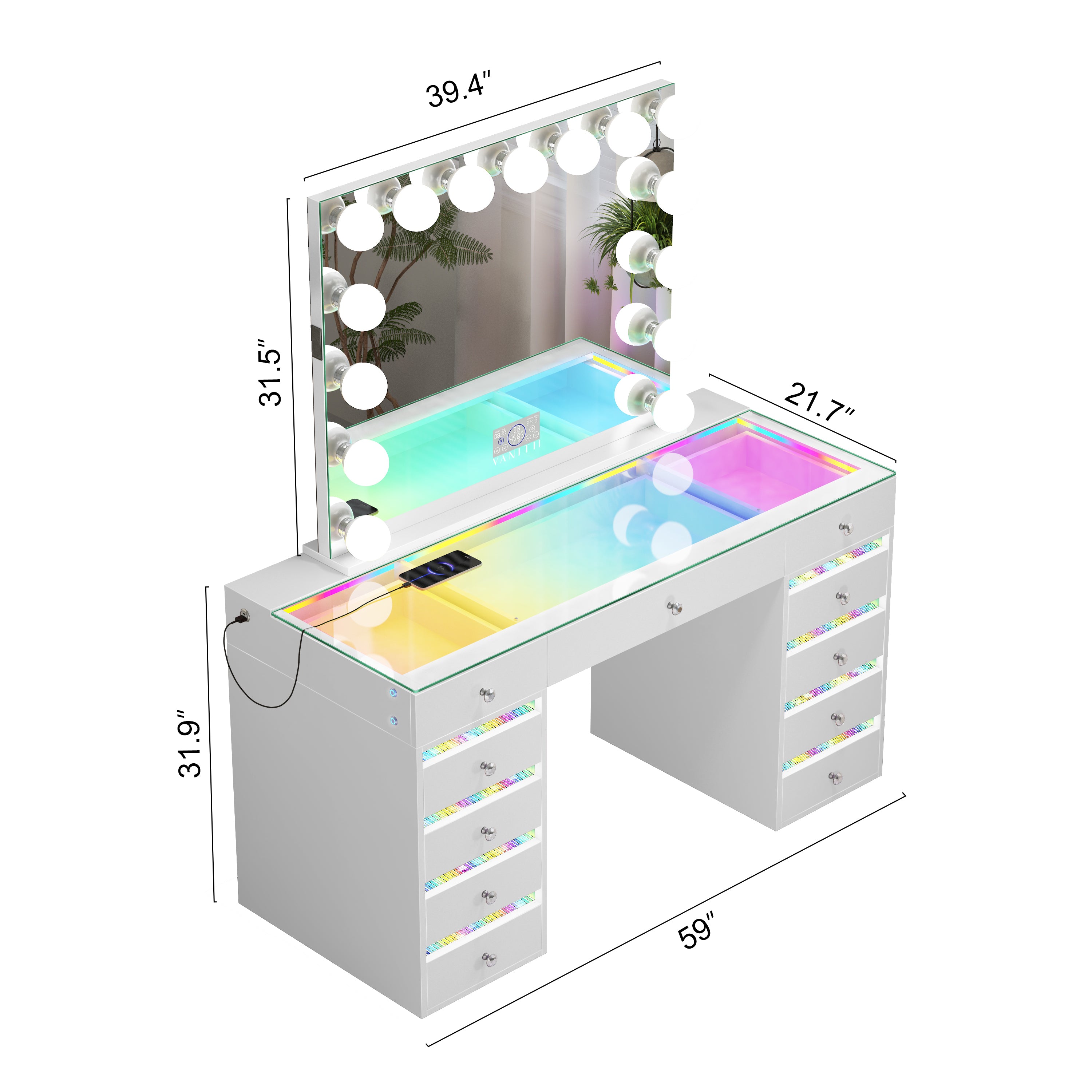Newest Design Fenair Vanity Set| Professional Beauty Vanity