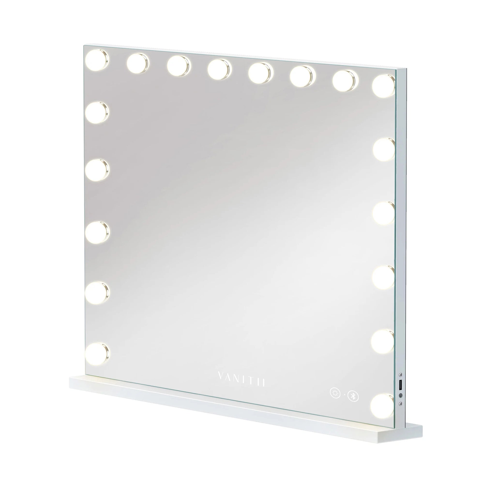 VANITII Mary Hollywood Vanity Mirror Pro with Bluetooth XXXL - 18 Dimmable LED Bulbs