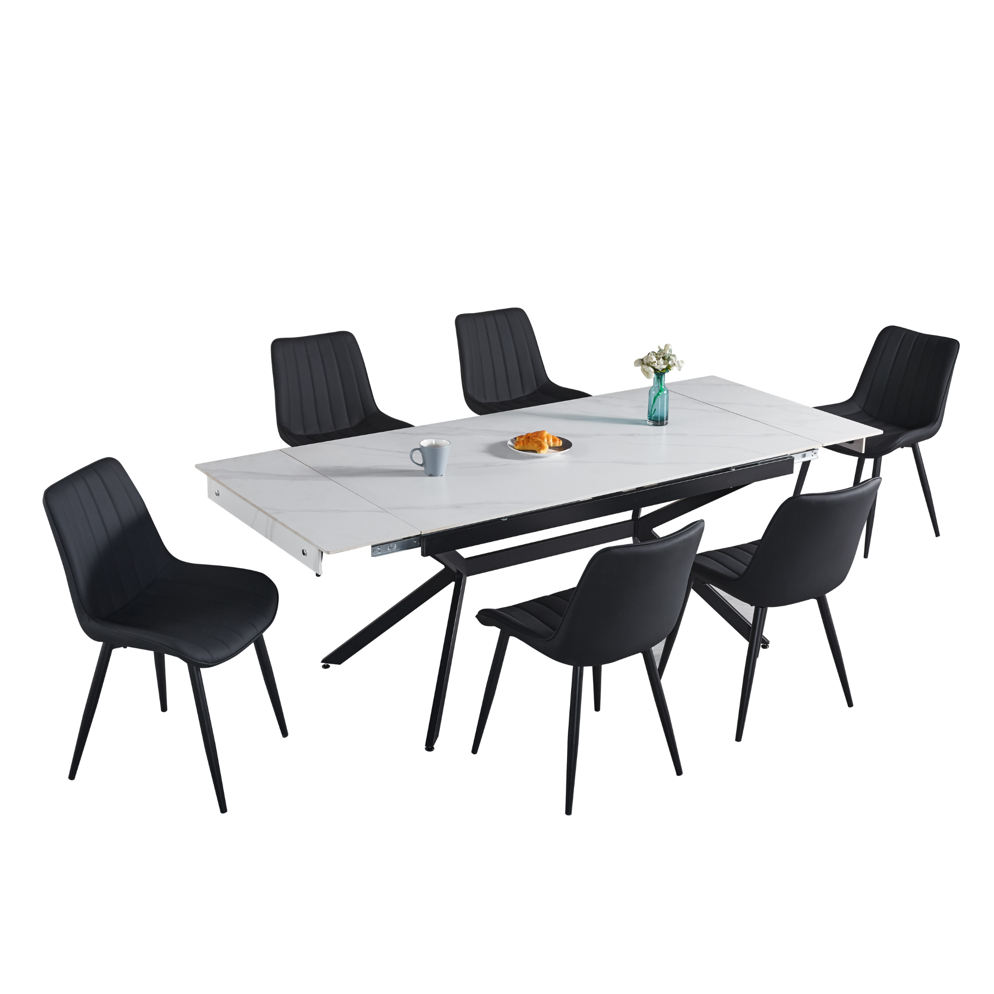 Big Size Extendable Dining Table for Family Gatherings