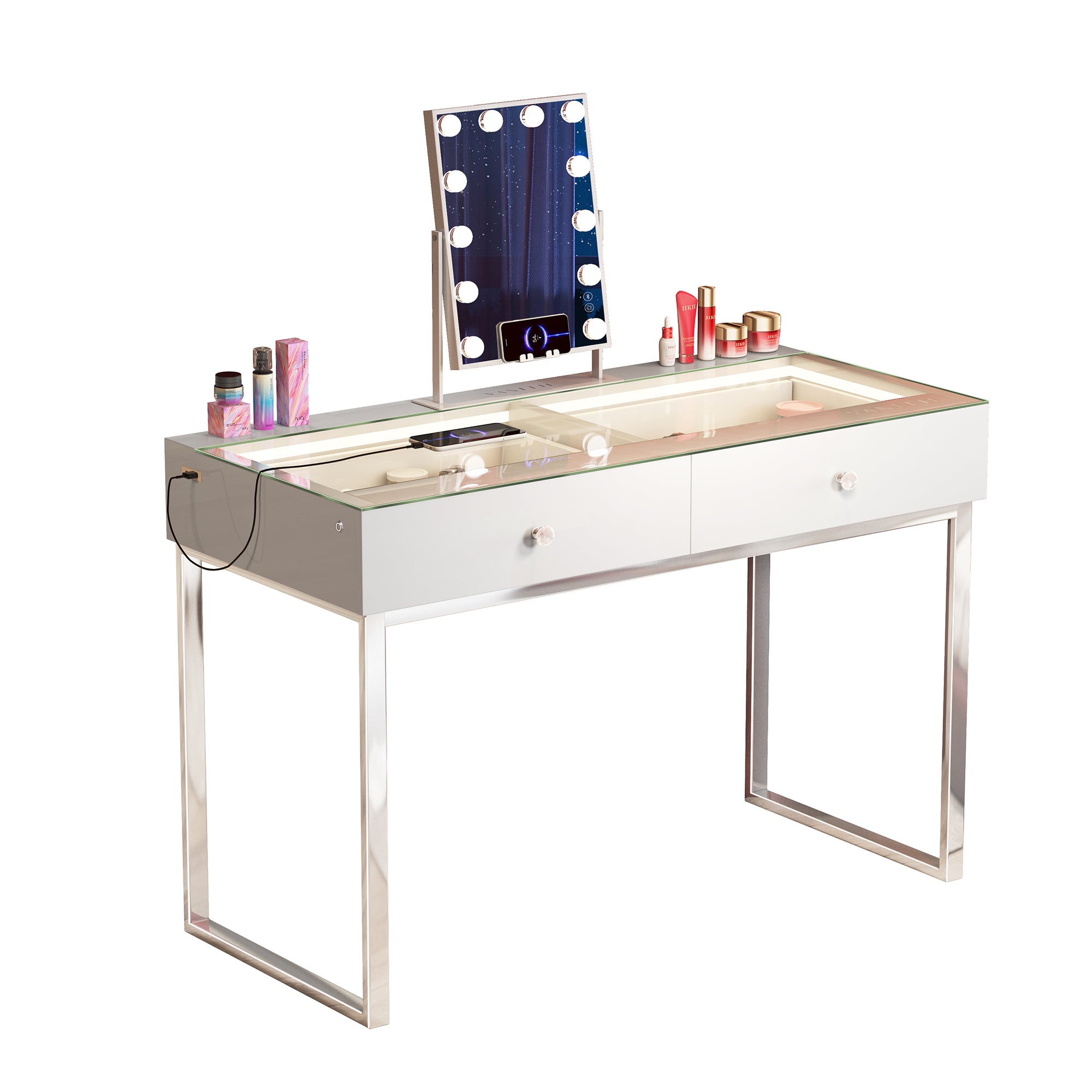 VANITII Alice Vanity Desk Pro - 2 Storage Drawers