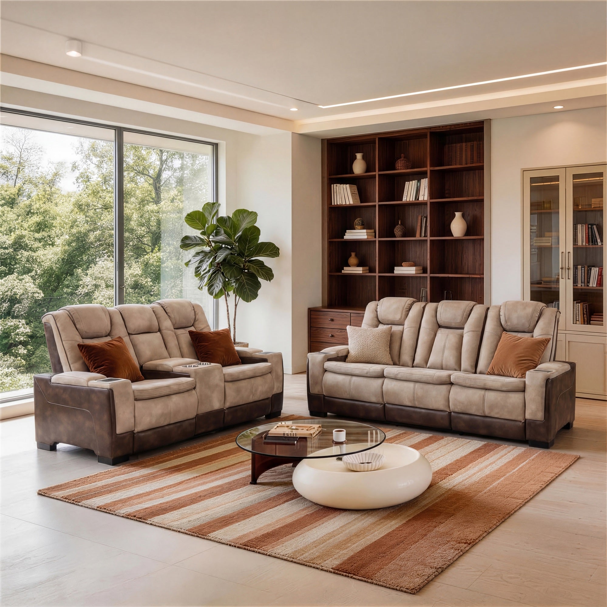 Charlie Brown Power Recliner Sofa Set