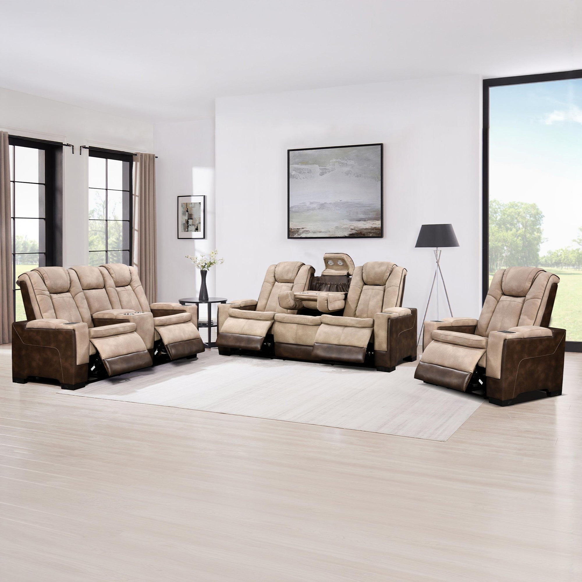Power Recliner Sofa & Loveseat & Chair MR2866