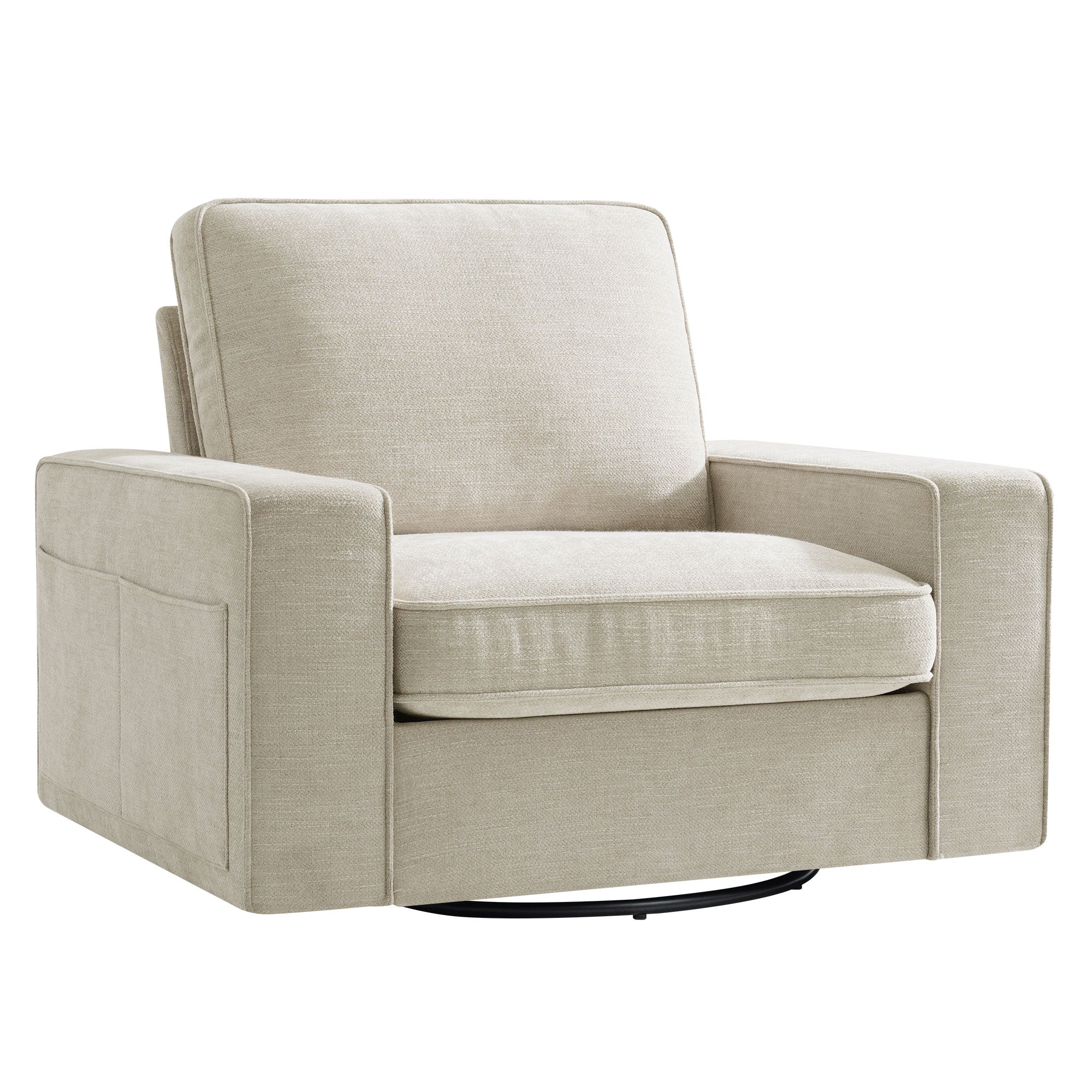 Single swivel sofa