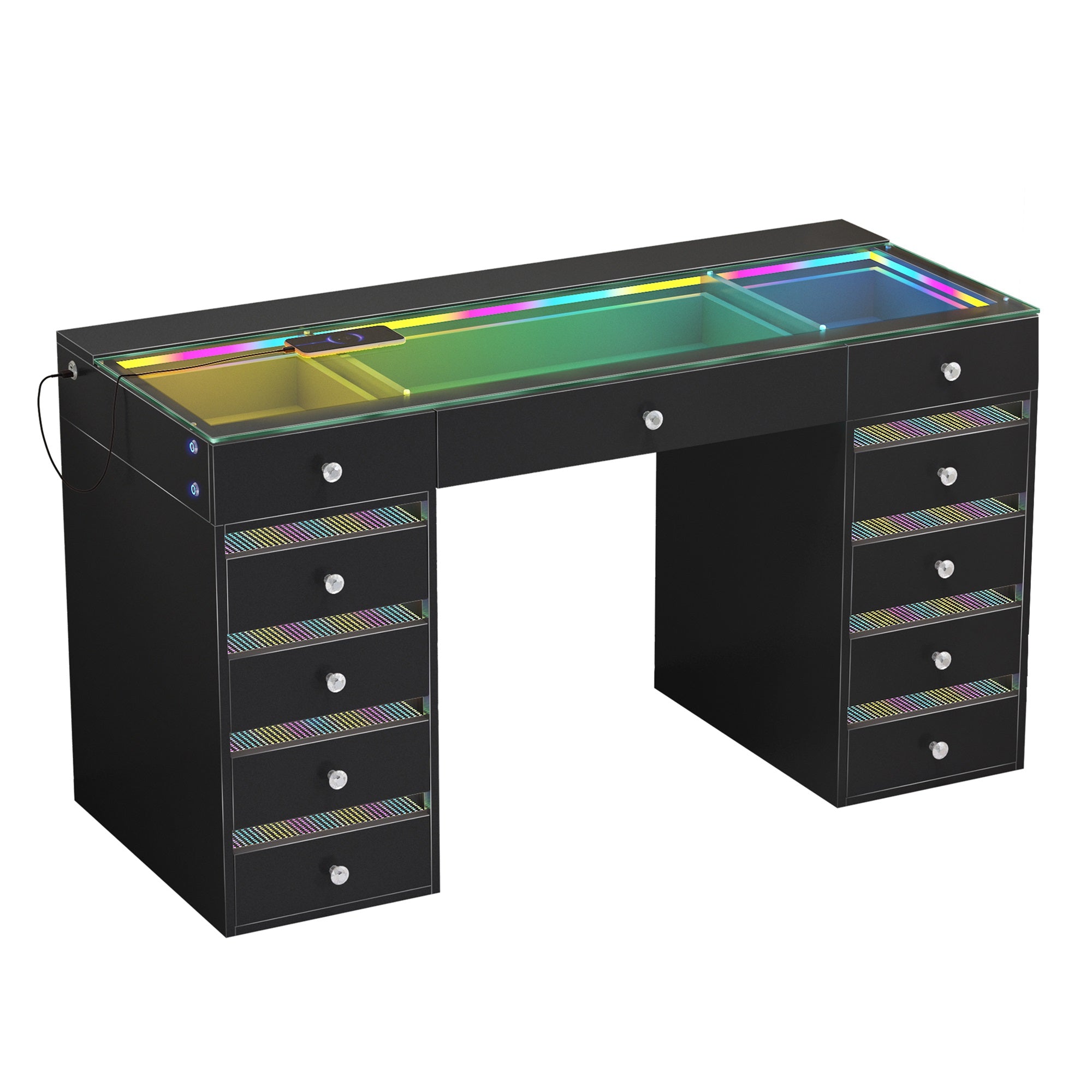 VANITII Fenair Vanity Desk with RGB light