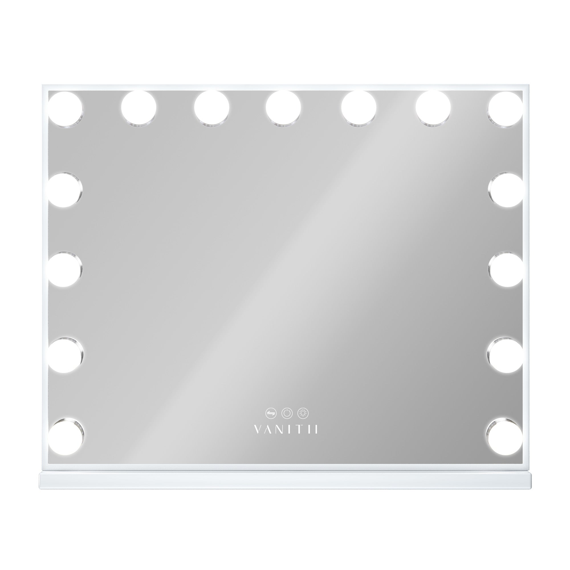 VANITII Mary Hollywood Vanity Mirror XXL - 15 Dimmable LED Bulbs