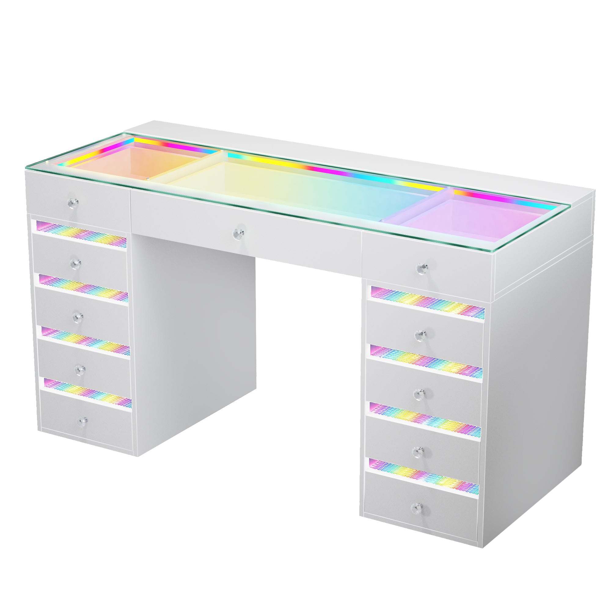 VANITII Fenair Vanity Desk with RGB light