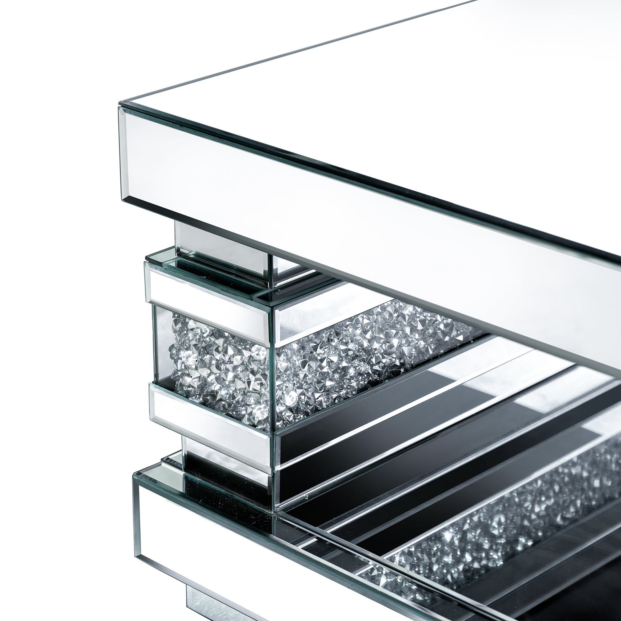 VANITII Mirrored Coffee Table