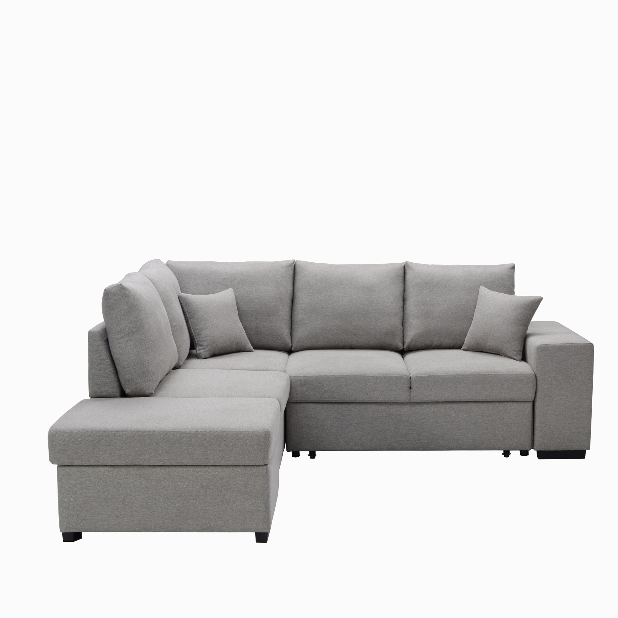 L-Shape sofa with storage and Pull-out bed