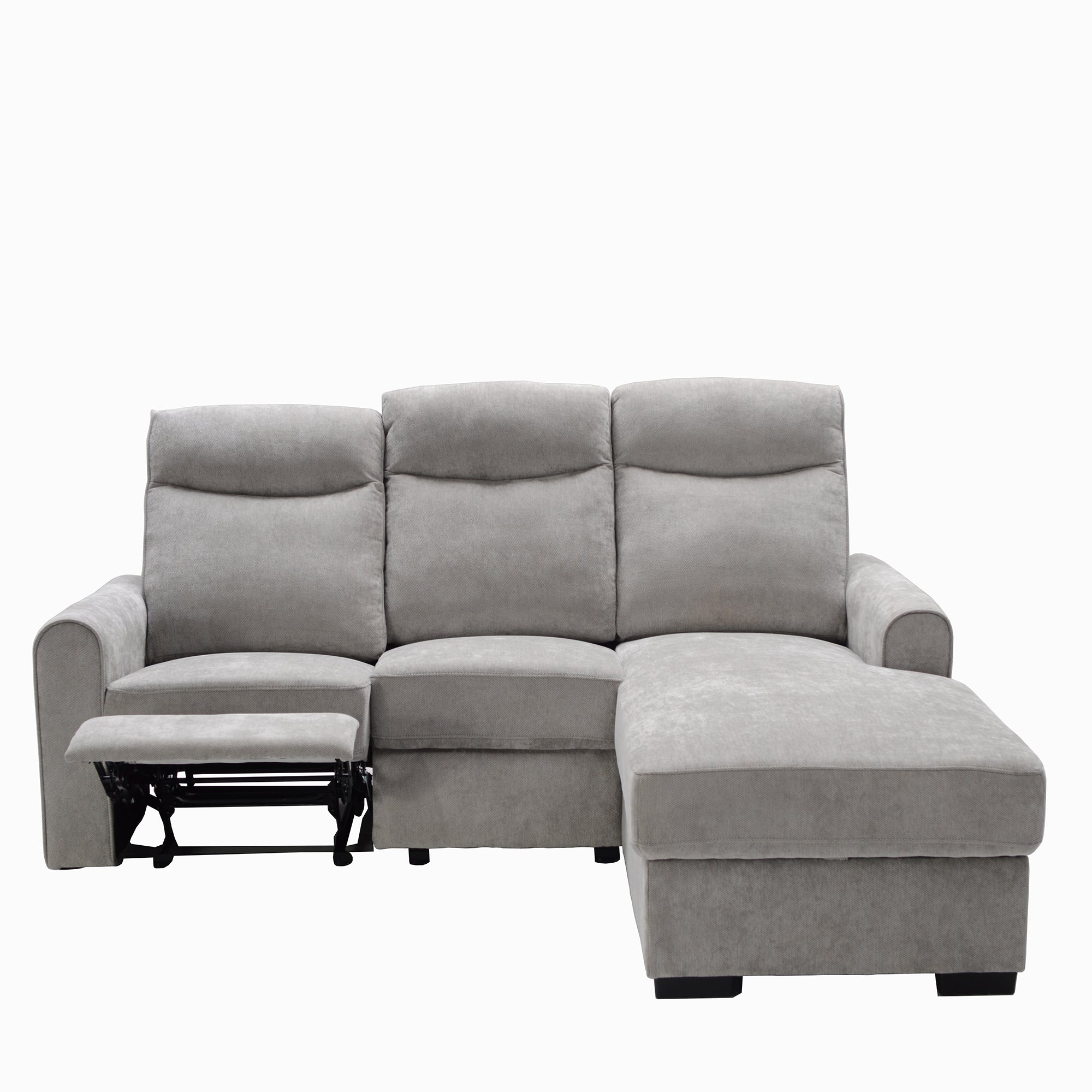 L-Shape recliner with storage