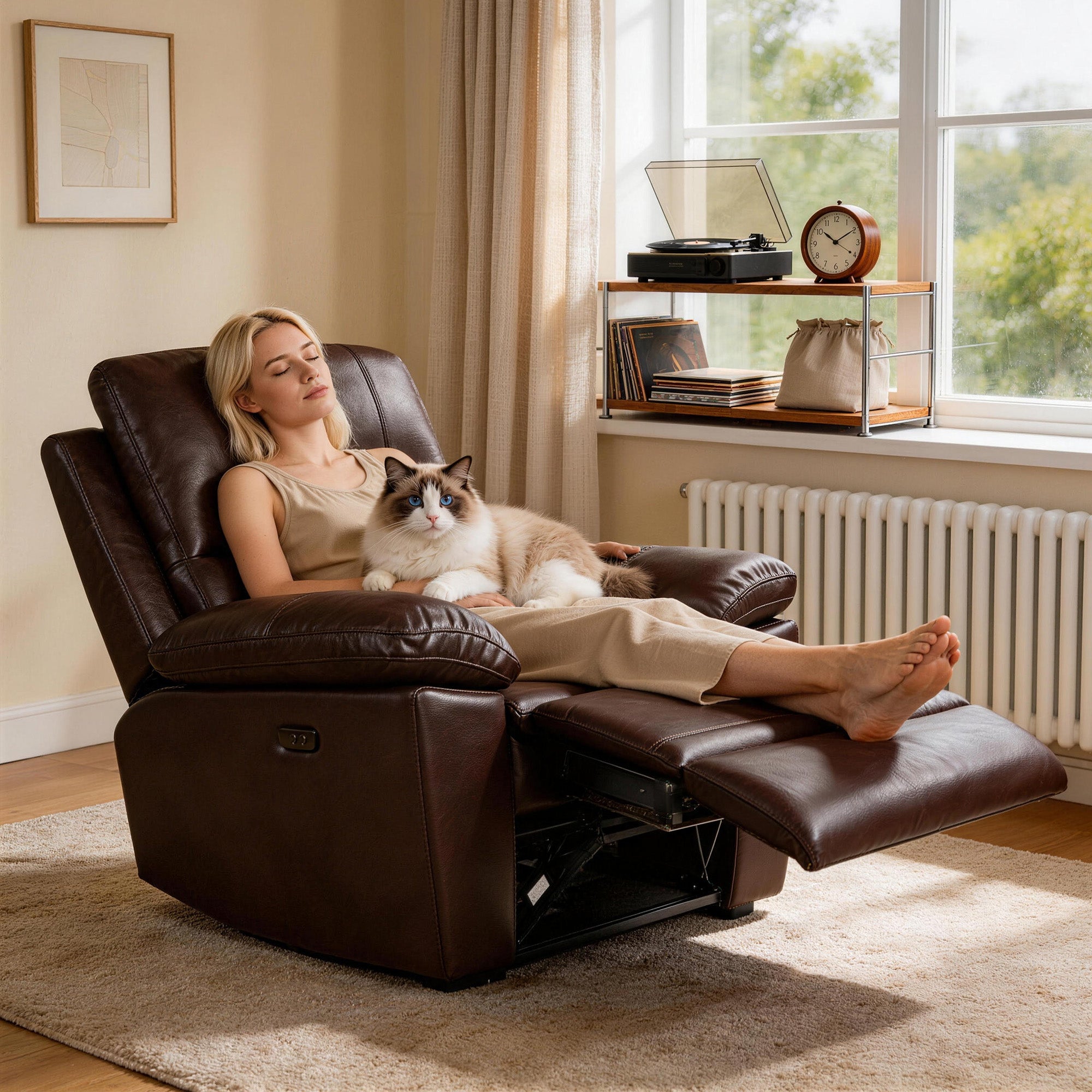 Power Recliner Chair MR2775A Brown