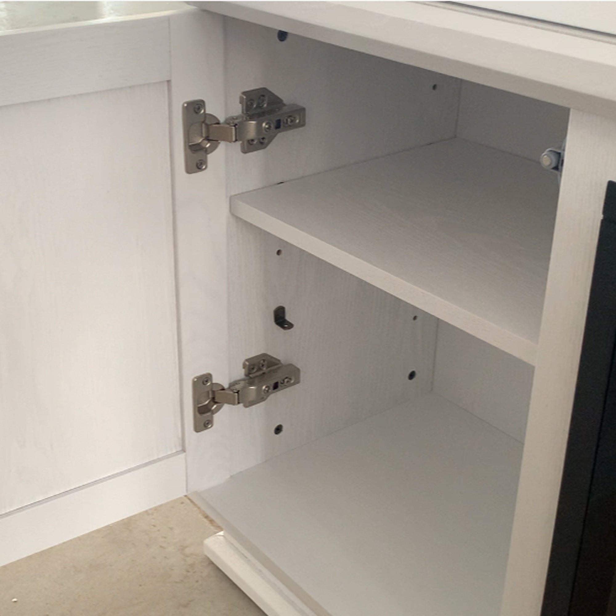 Fully Assembled 70" White Ash Veneer Fireplace TV Stand