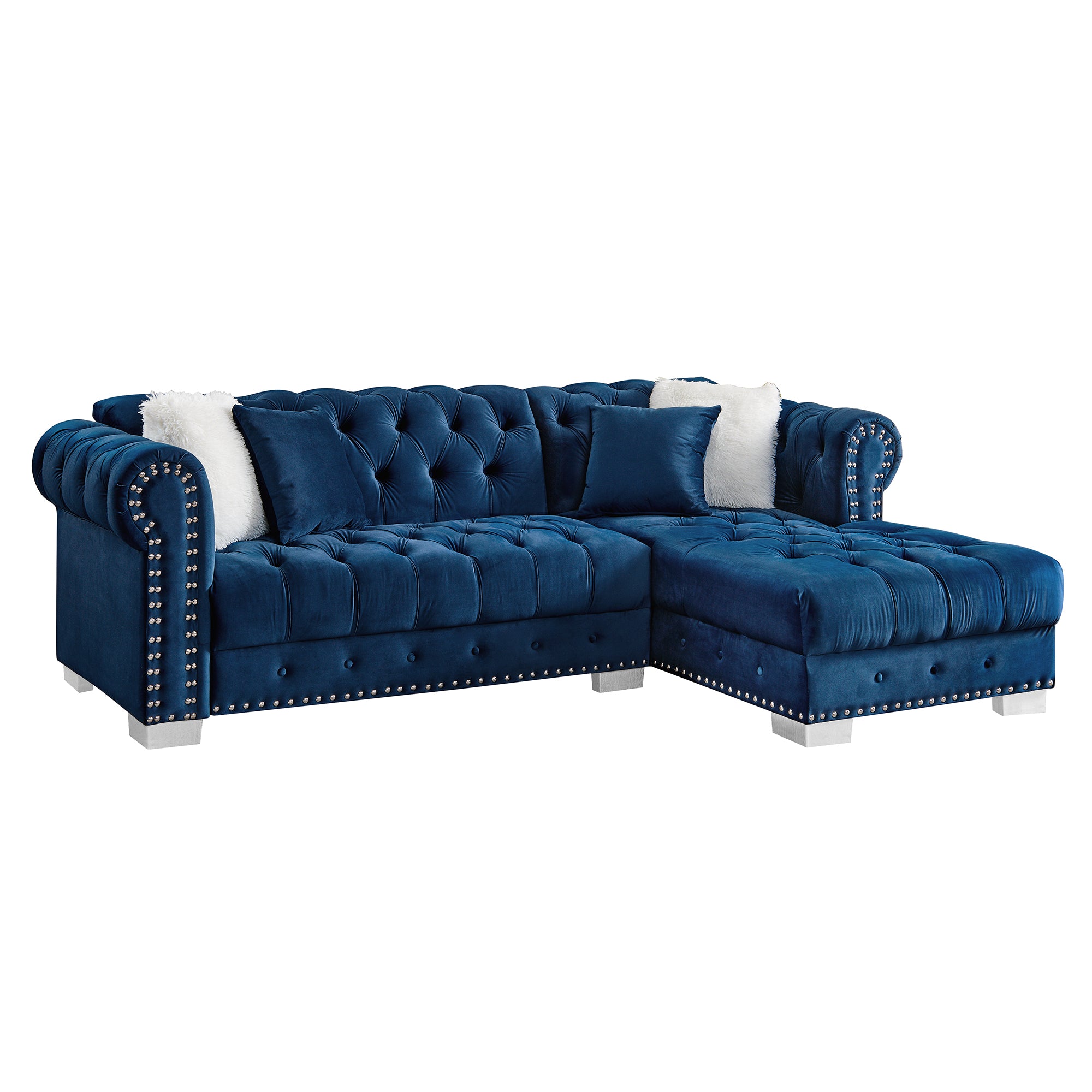 Tufted L Shaped Sofa