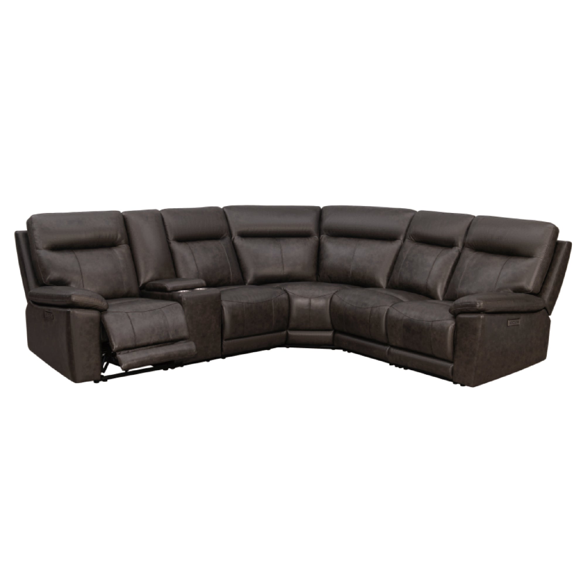 Power Recliner Geunine Leather Sectional MC2490