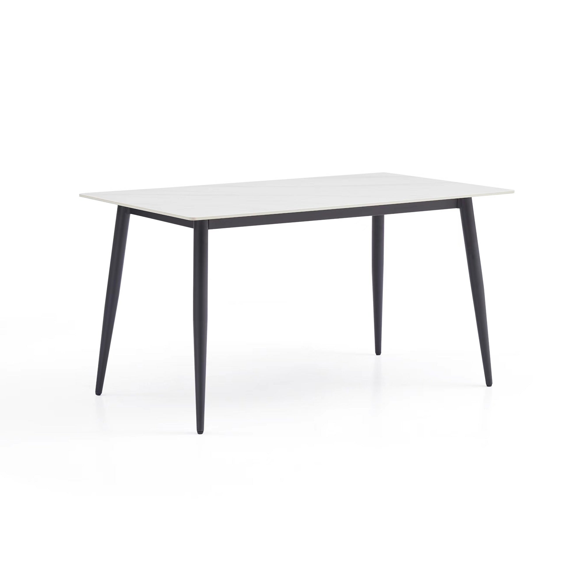 Black Stainless Steel Base Dining table