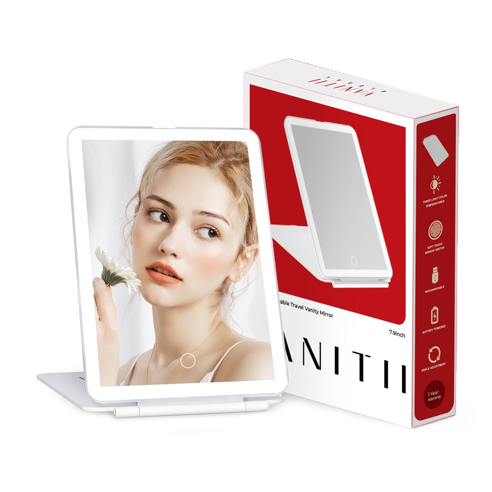 VANITII iPad Mini LED Makeup Mirror