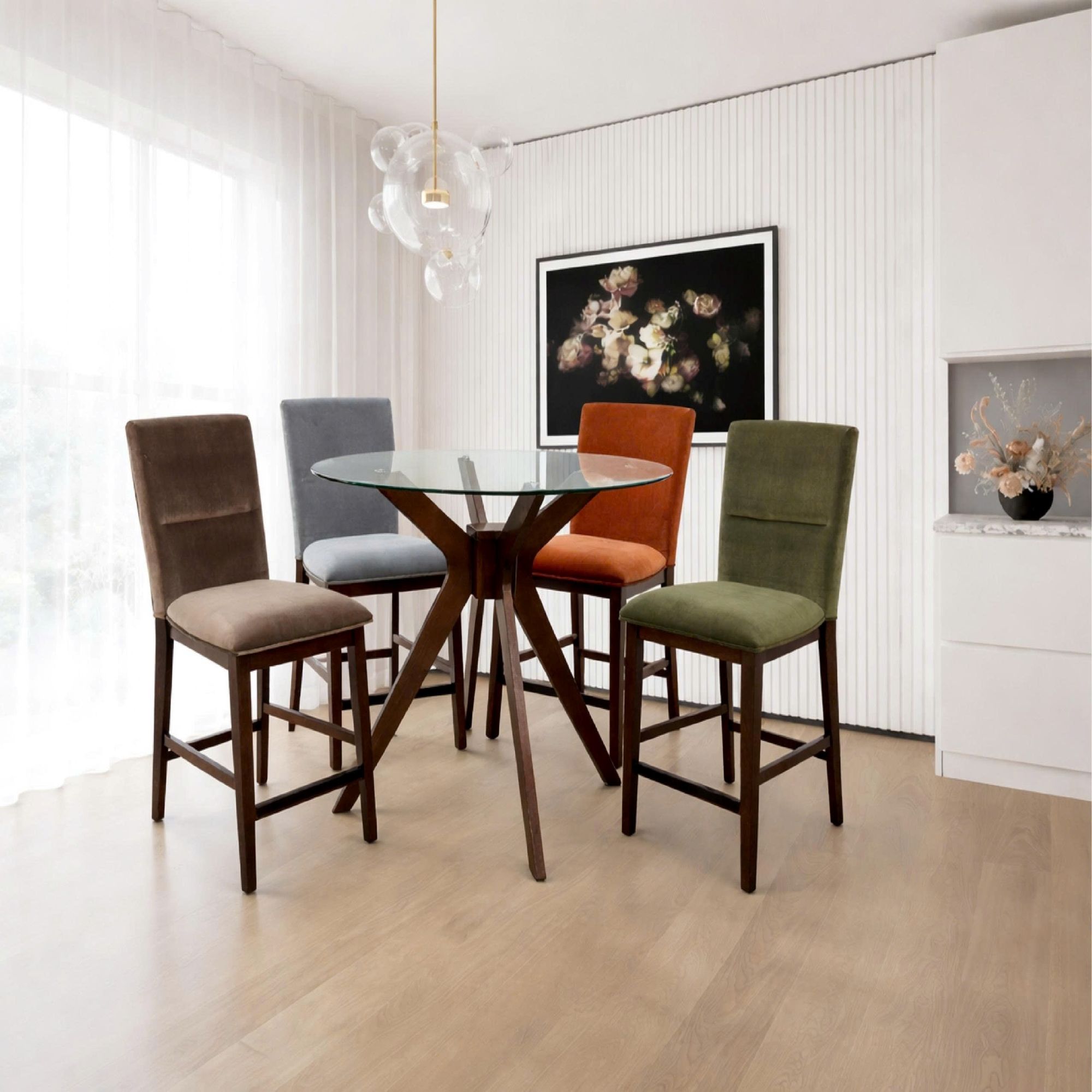 COUNTER CHAIR ( VELVET) 2506CC