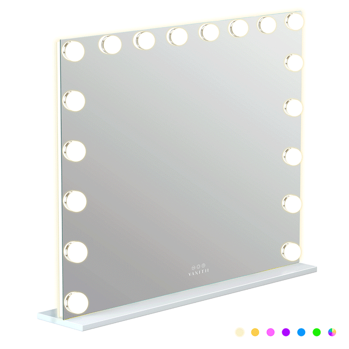 VANITII Mary Hollywood Vanity Mirror 18 Dimmable Led Bulbs