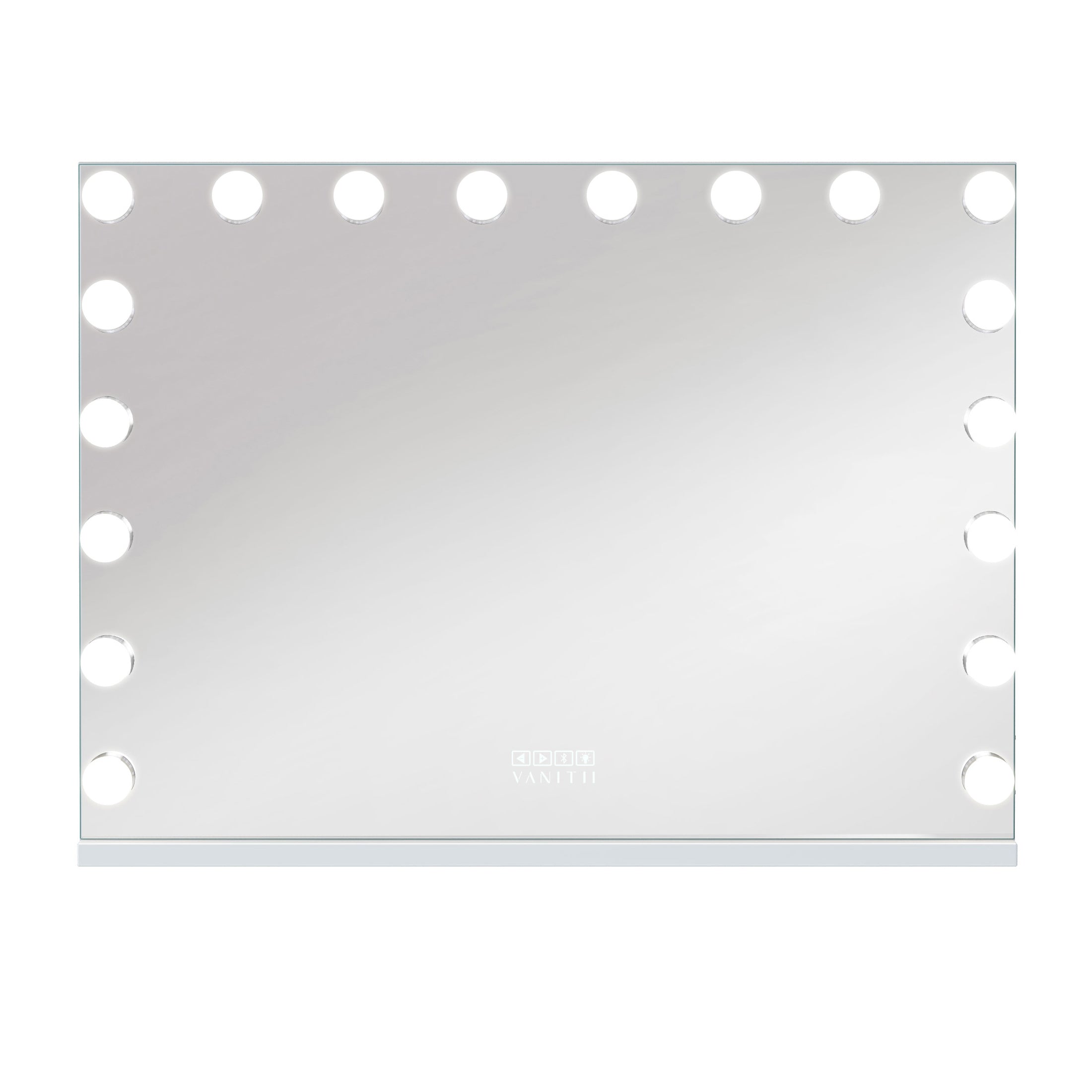 Mary Hollywood Vanity Mirror Pro with Bluetooth XXXL - 18 Dimmable LED Bulbs_VANITII