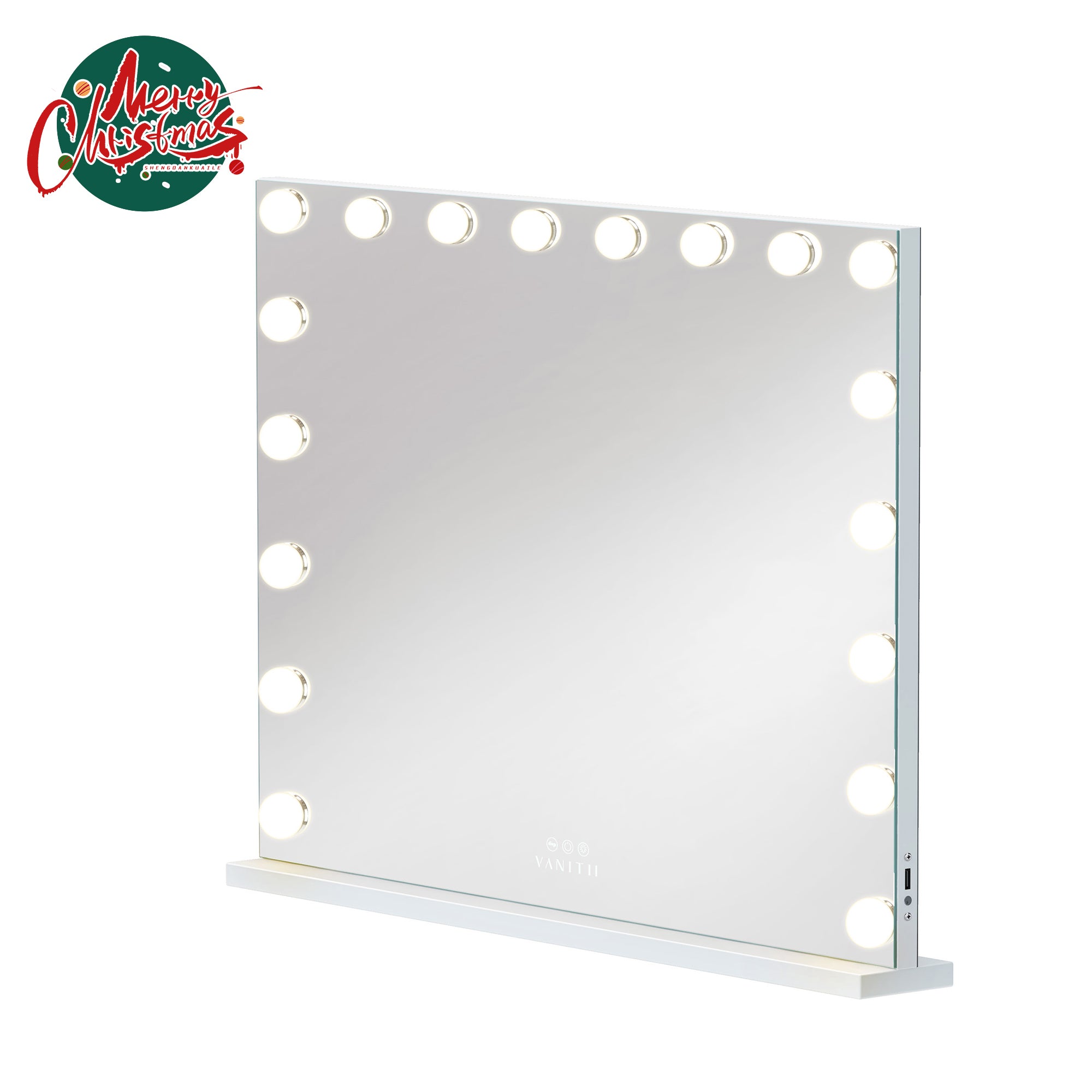 VANITII Mary Hollywood Vanity Mirror Pro XXXL - 18 Dimmable LED Bulbs