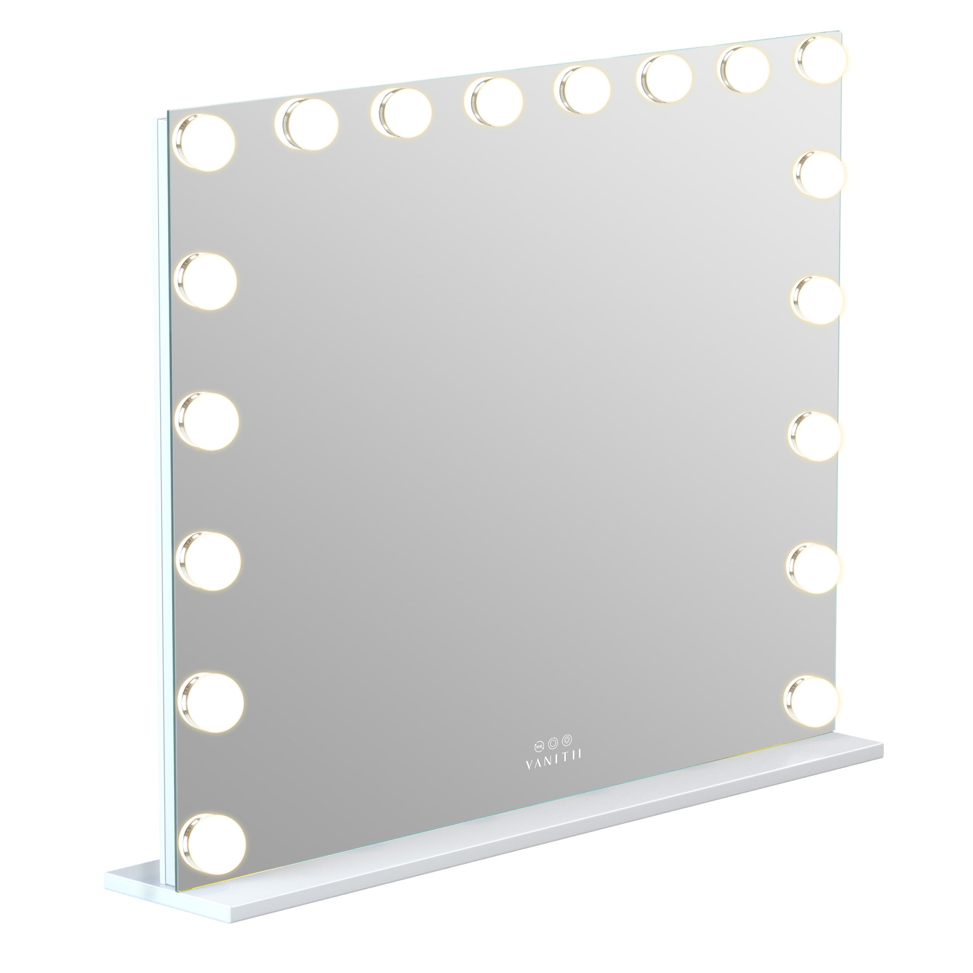 VANITII Mary Hollywood Glow Vanity Mirror with RGB - 18 Dimmable LED Bulbs