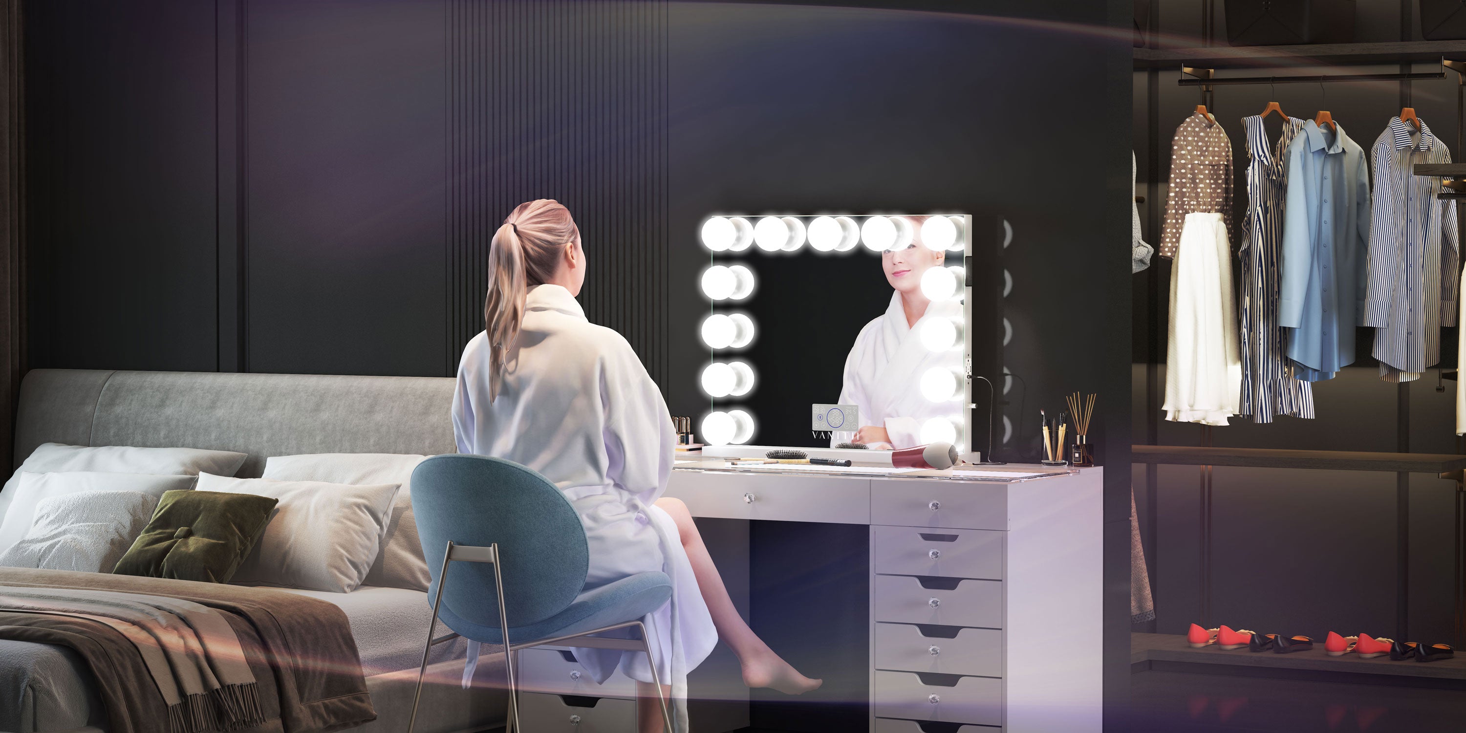 Discover Our Captivating Oversized Vanity Mirror