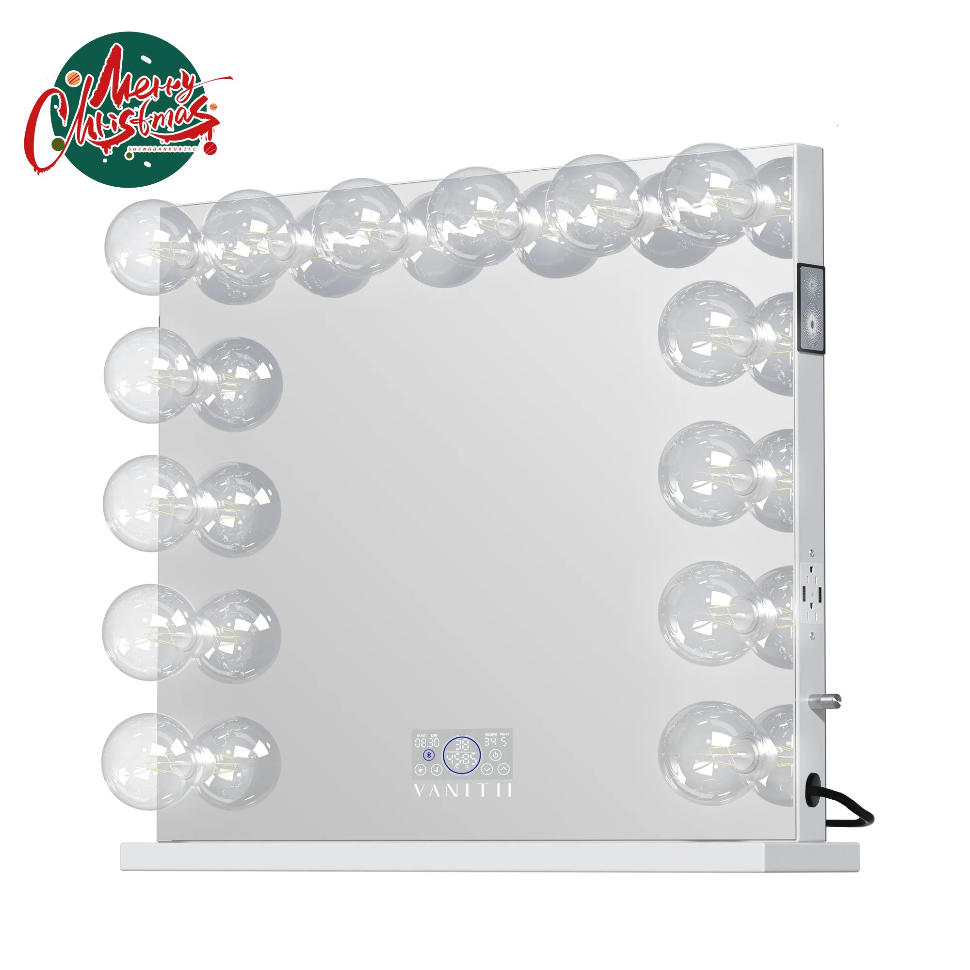 VANITII Marilyn Hollywood Vanity Mirror Pro Max- Tabletop or Wall Mount Vanity Mirror with 14 G95FLM Bulbs