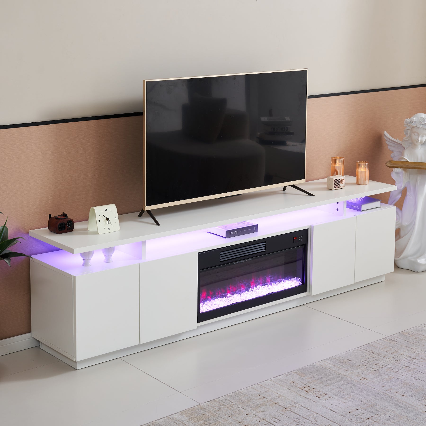 Fully Assembled 85" TV cabinet-G1