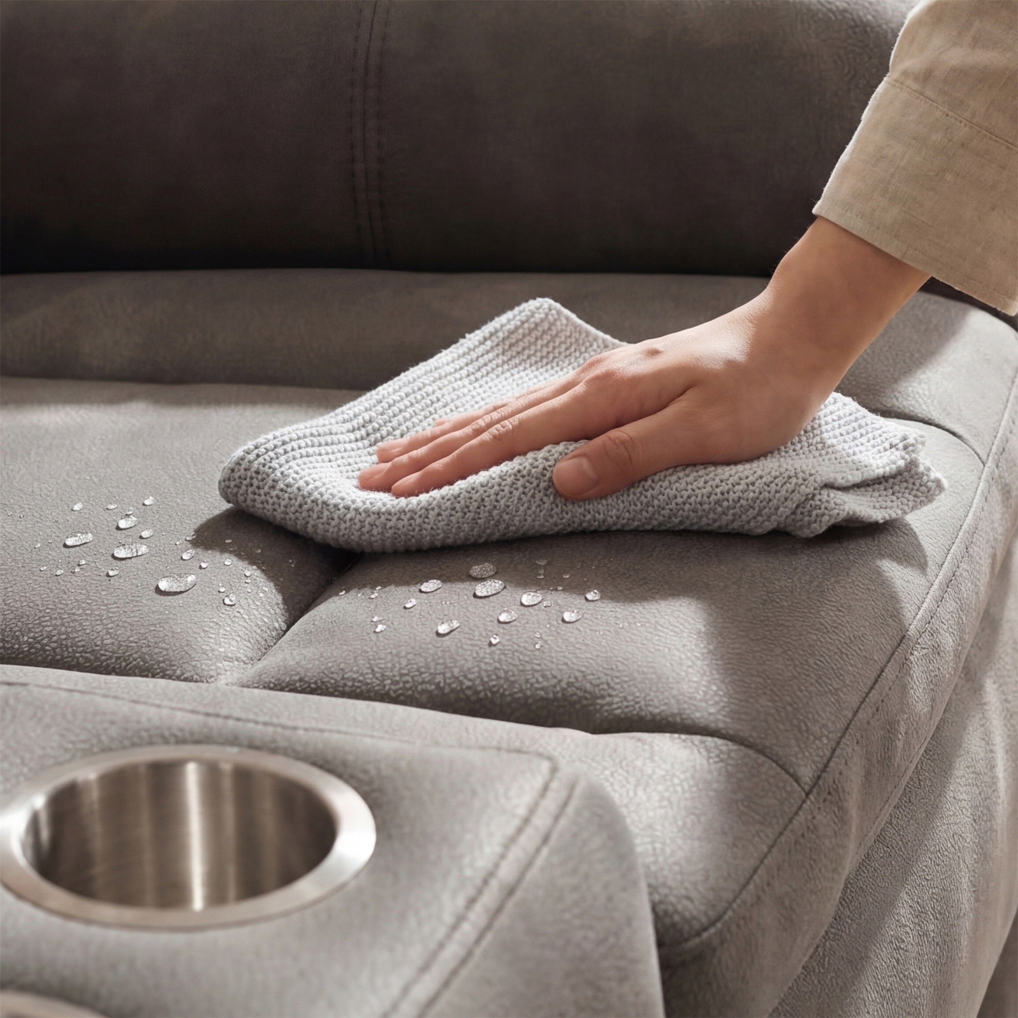 Charlie Gray Power Recliner Chair