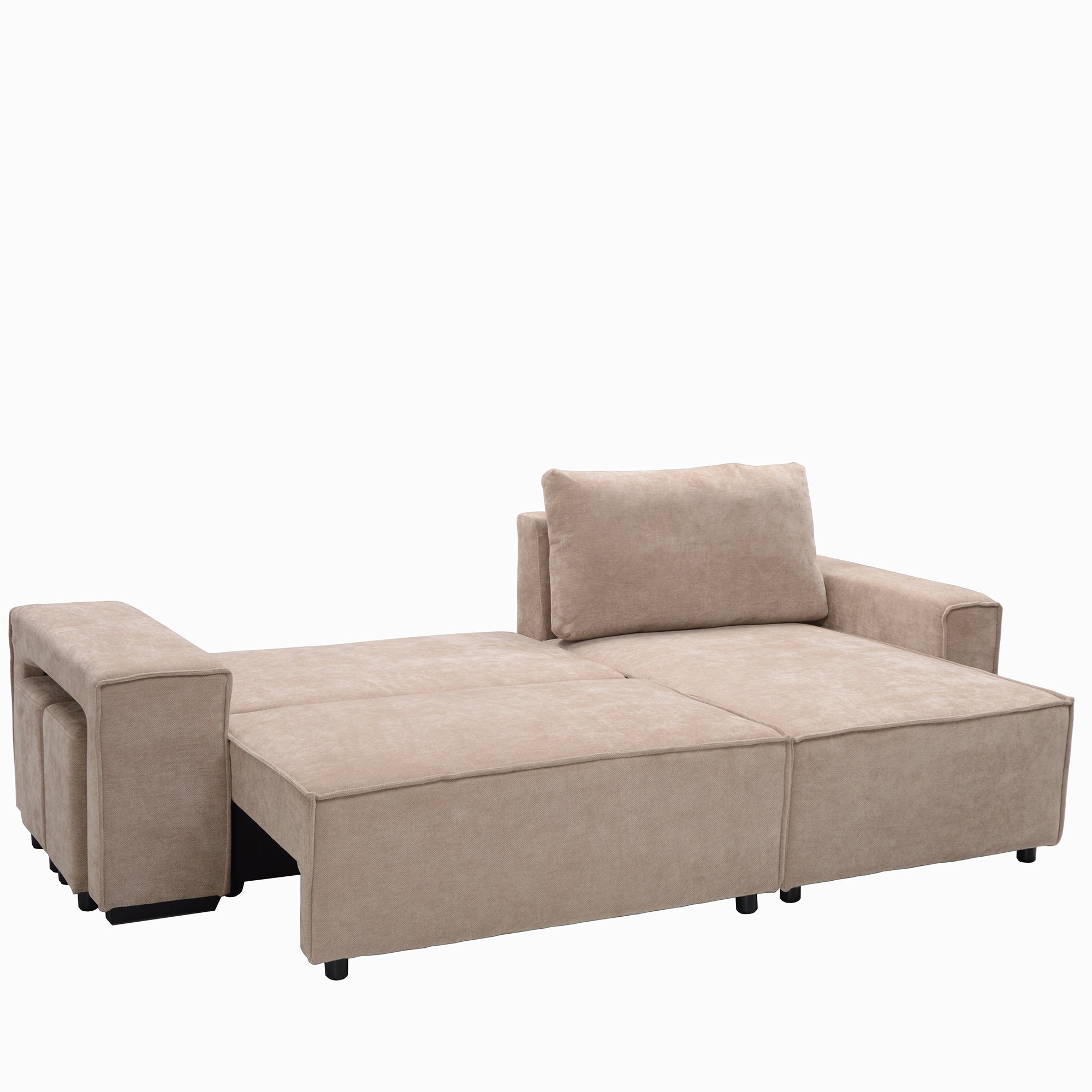 L-Shape sofa with storage and Pull-out bed
